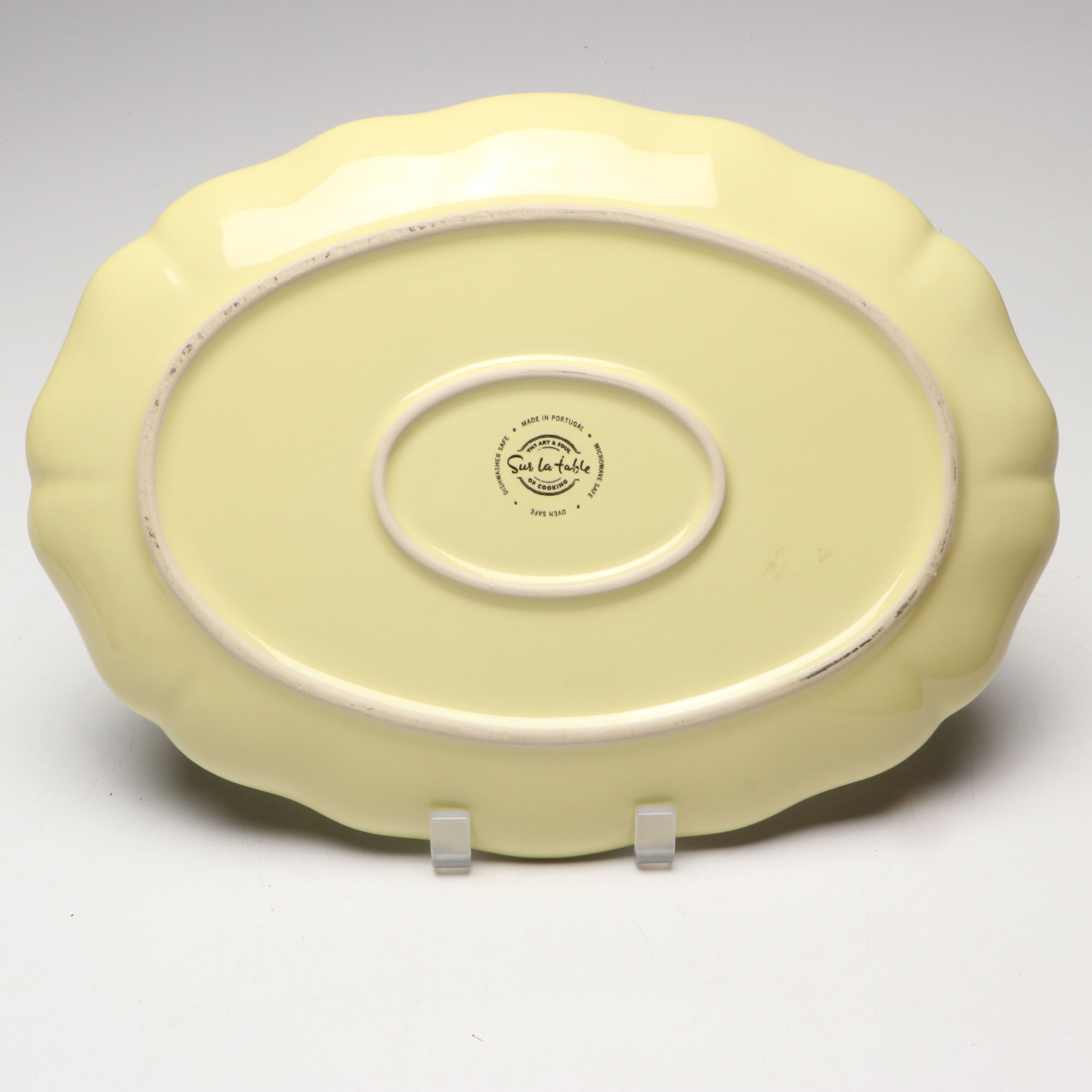 Sur La Table Portuguese Majolica Olive Leaf Serving Platters with Casserole