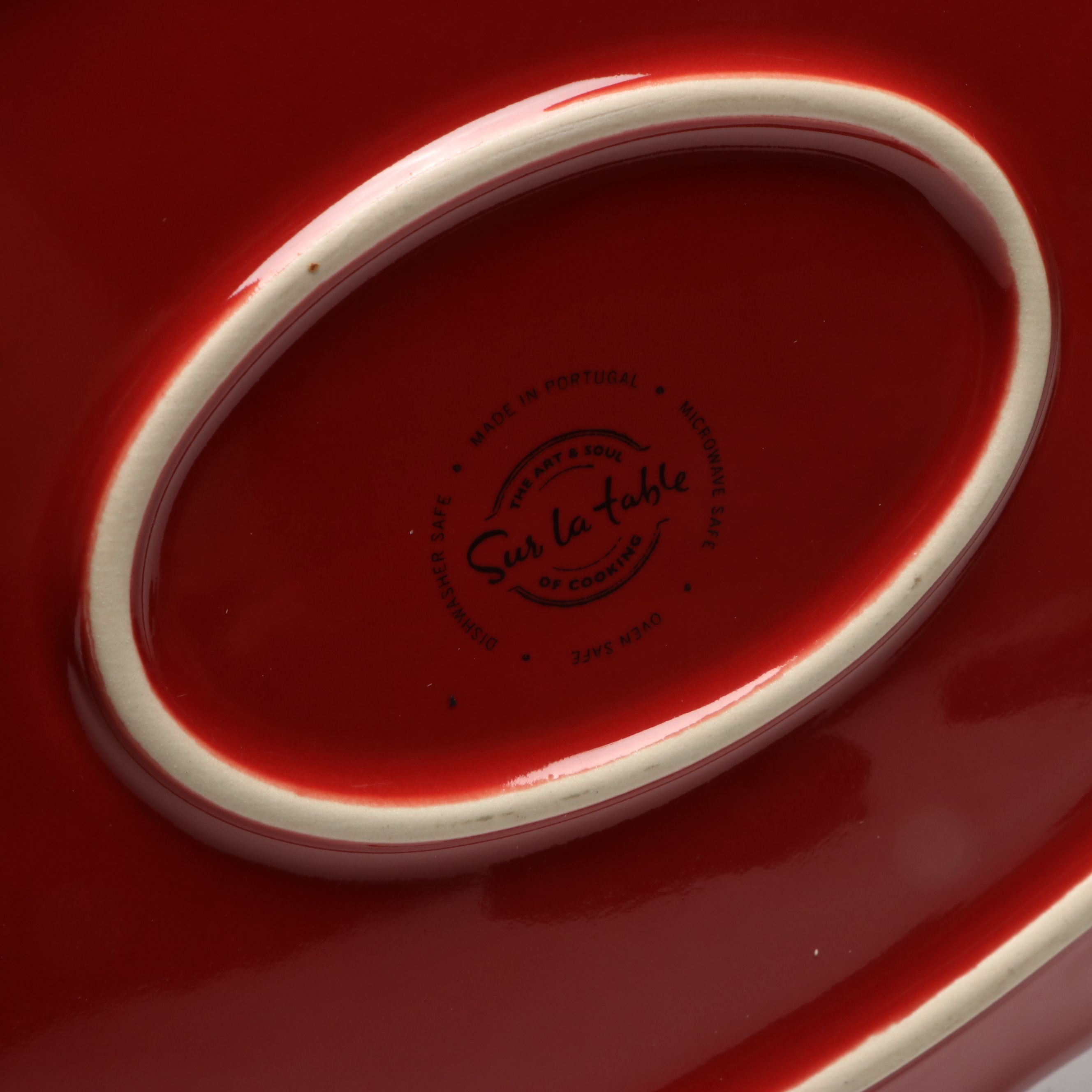 Sur La Table Portuguese Majolica Olive Leaf Serving Platters with Casserole