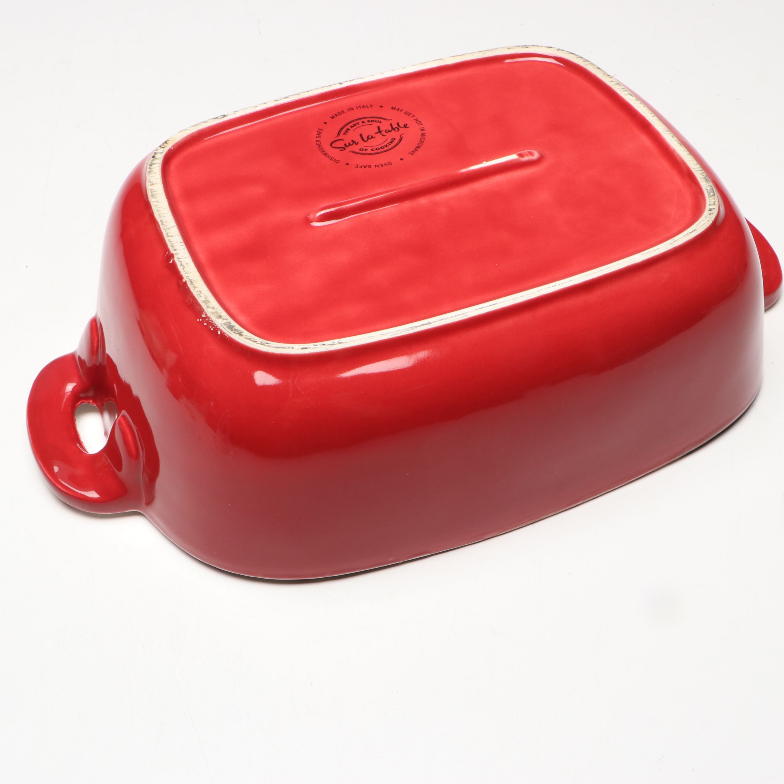 Sur La Table Portuguese Majolica Olive Leaf Serving Platters with Casserole