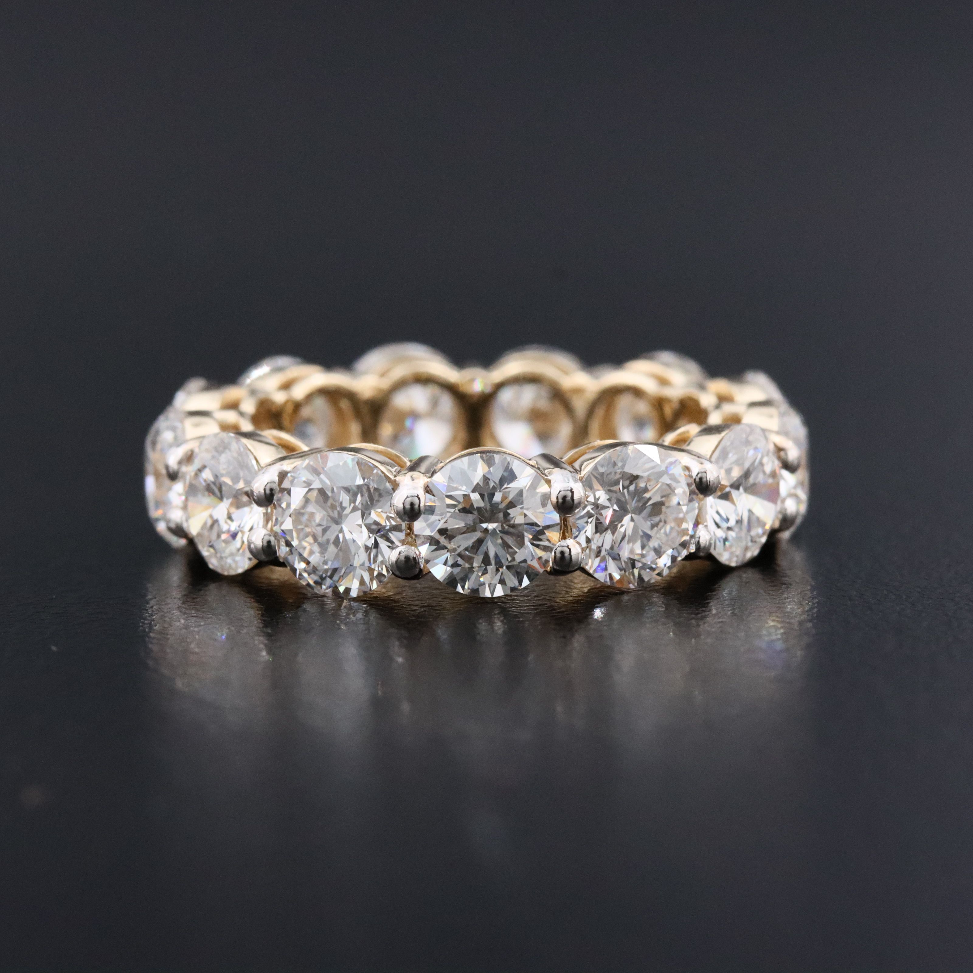 14K 7.61 CTW Lab Grown Diamond Eternity Band