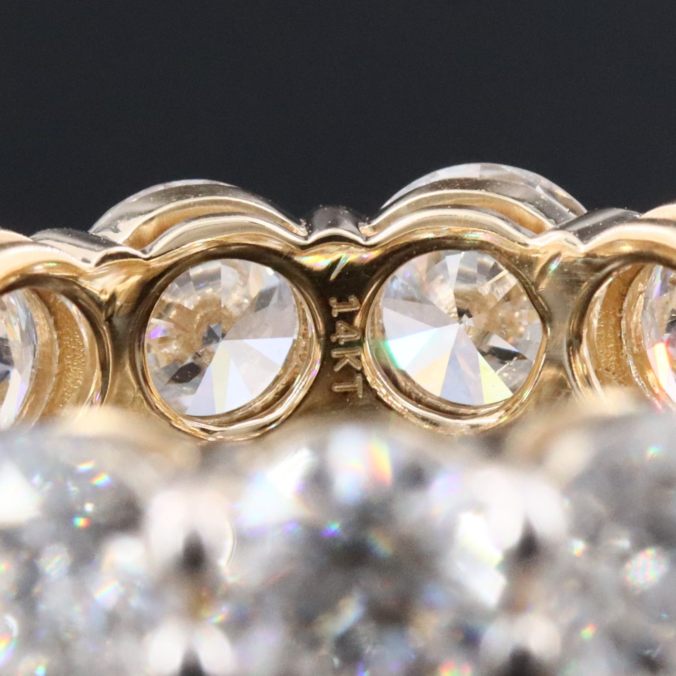 14K 7.61 CTW Lab Grown Diamond Eternity Band