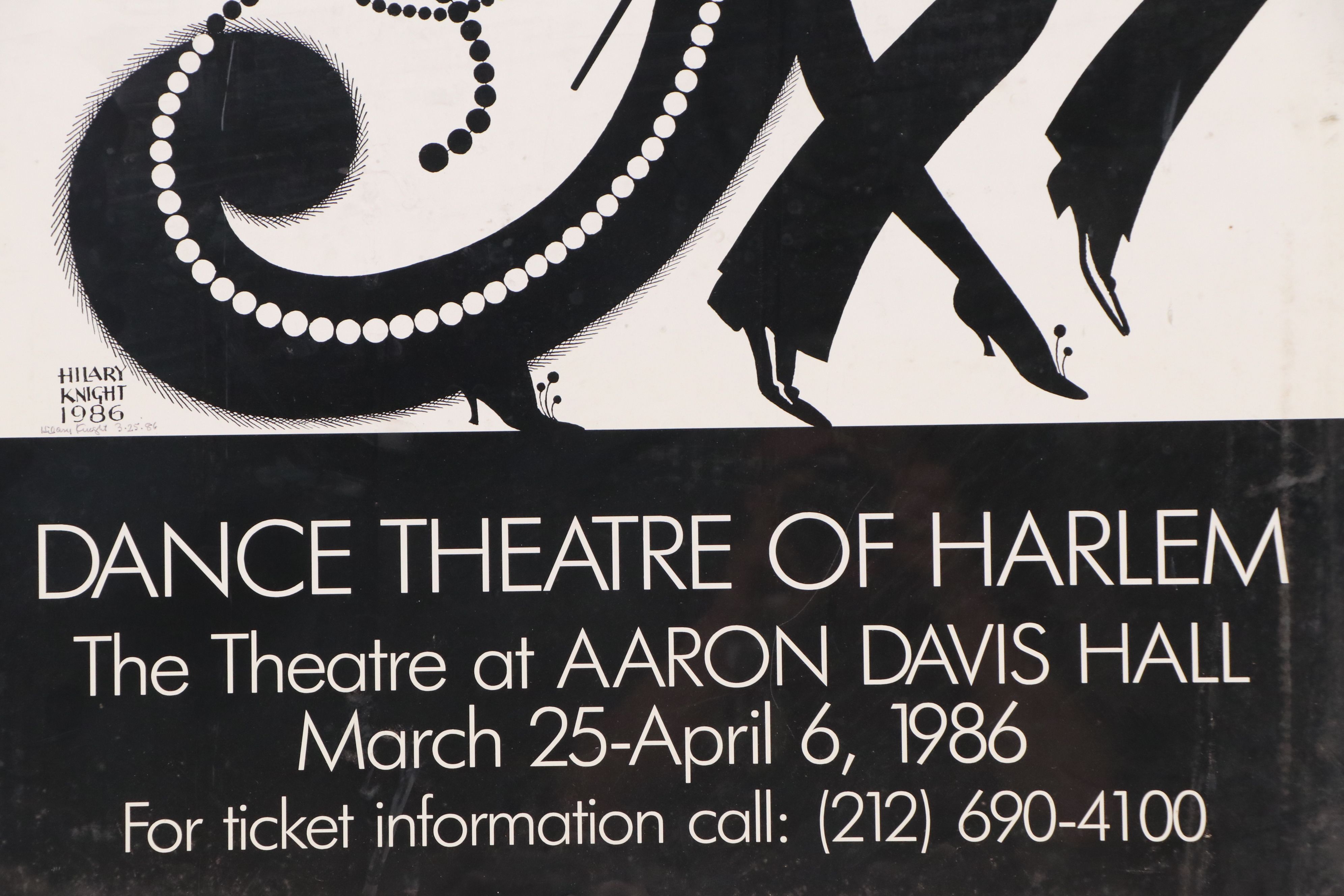 Hilary Knight Lithograph Poster for "Harlem Homecoming," 1986