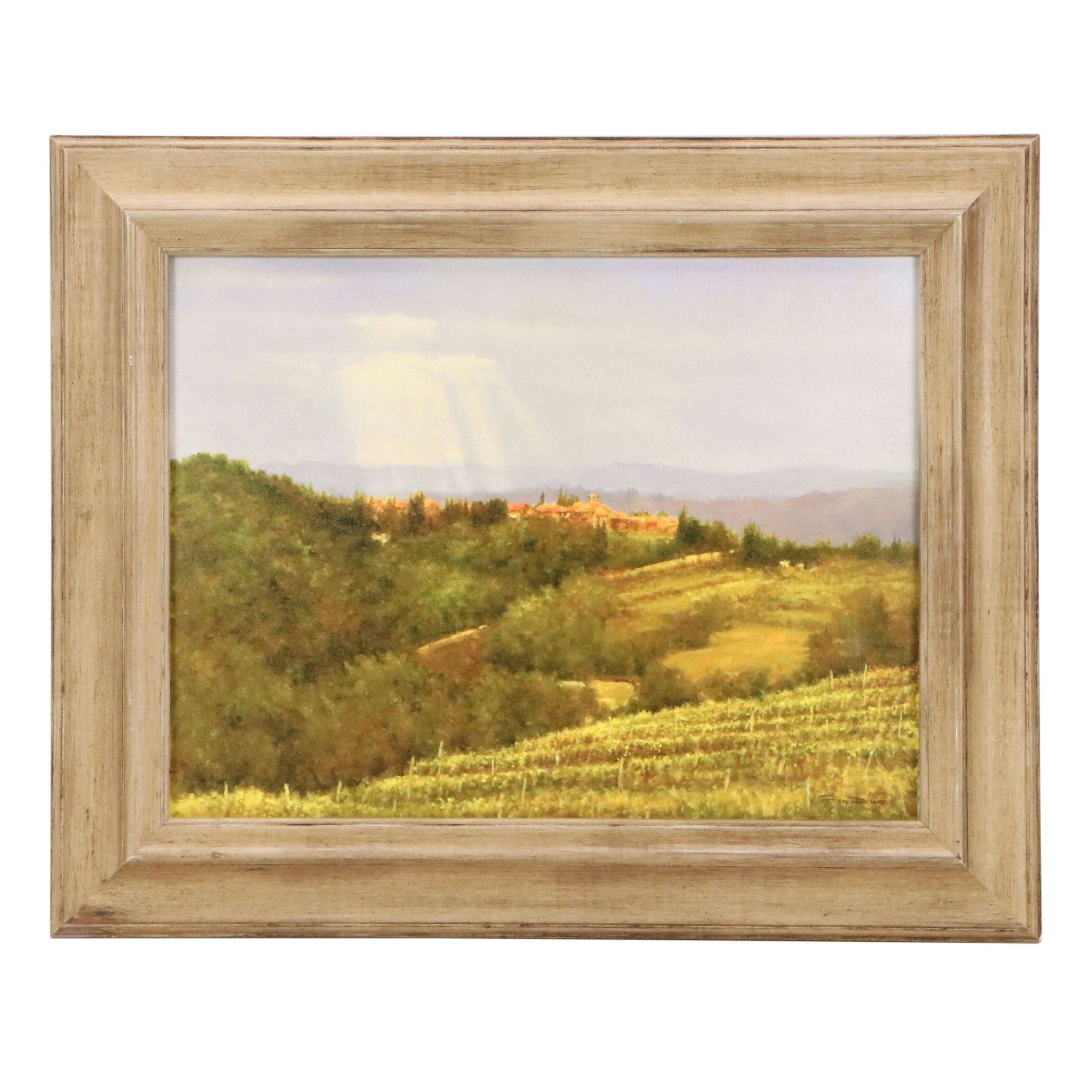 Giclée of Rolling Countryside After Pam Dunn