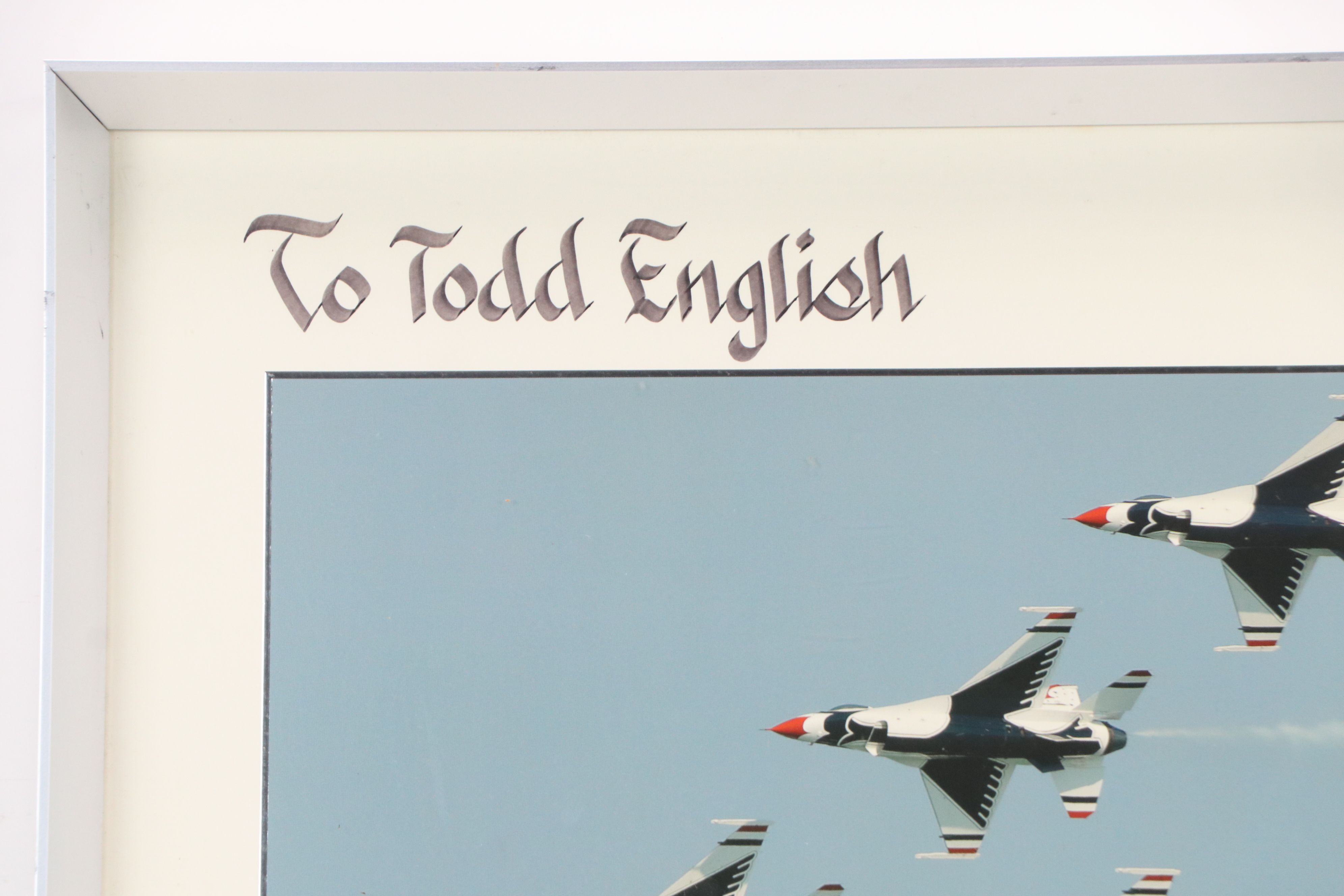 Offset Lithograph "To Todd English - The Thunderbirds," 2004