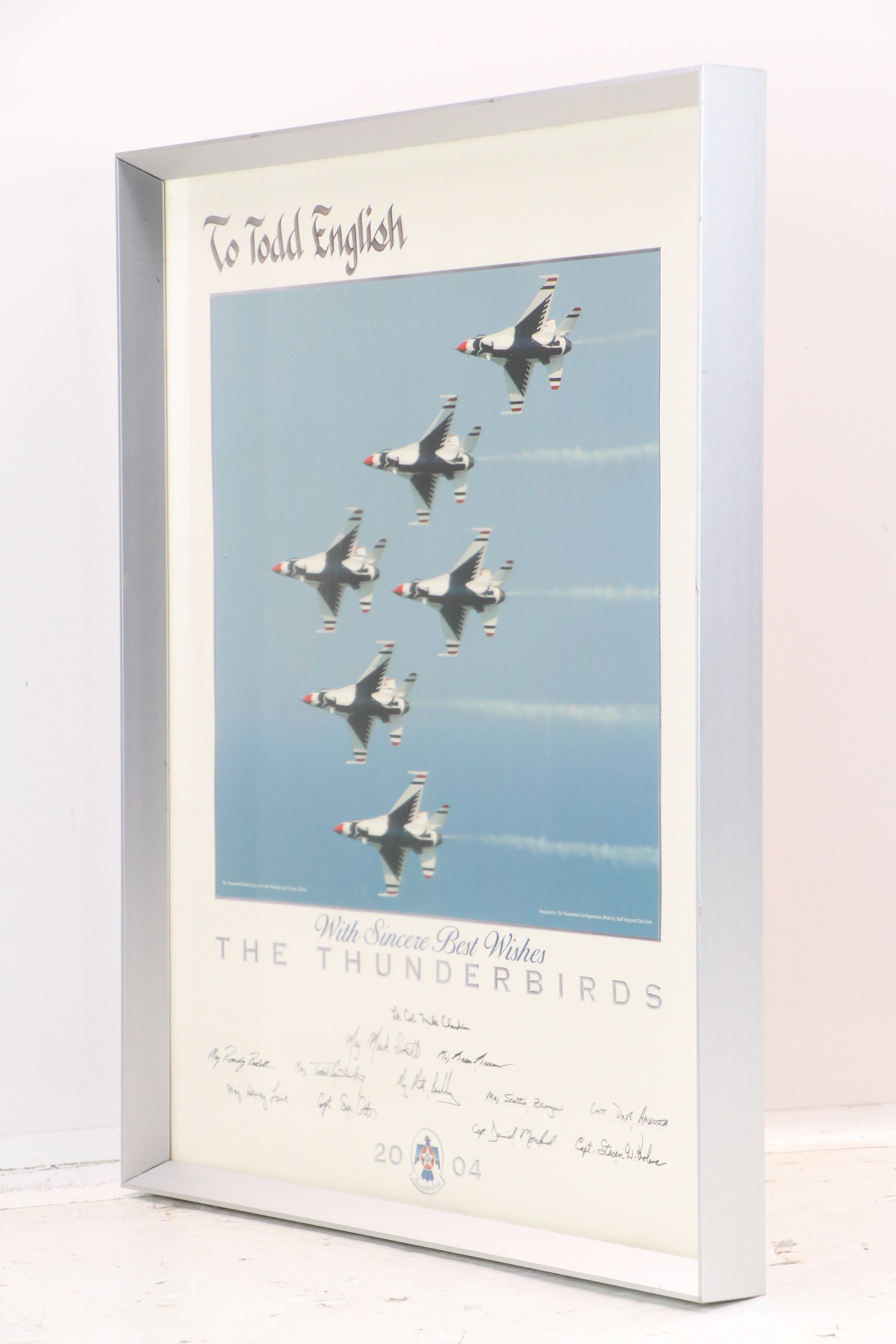 Offset Lithograph "To Todd English - The Thunderbirds," 2004