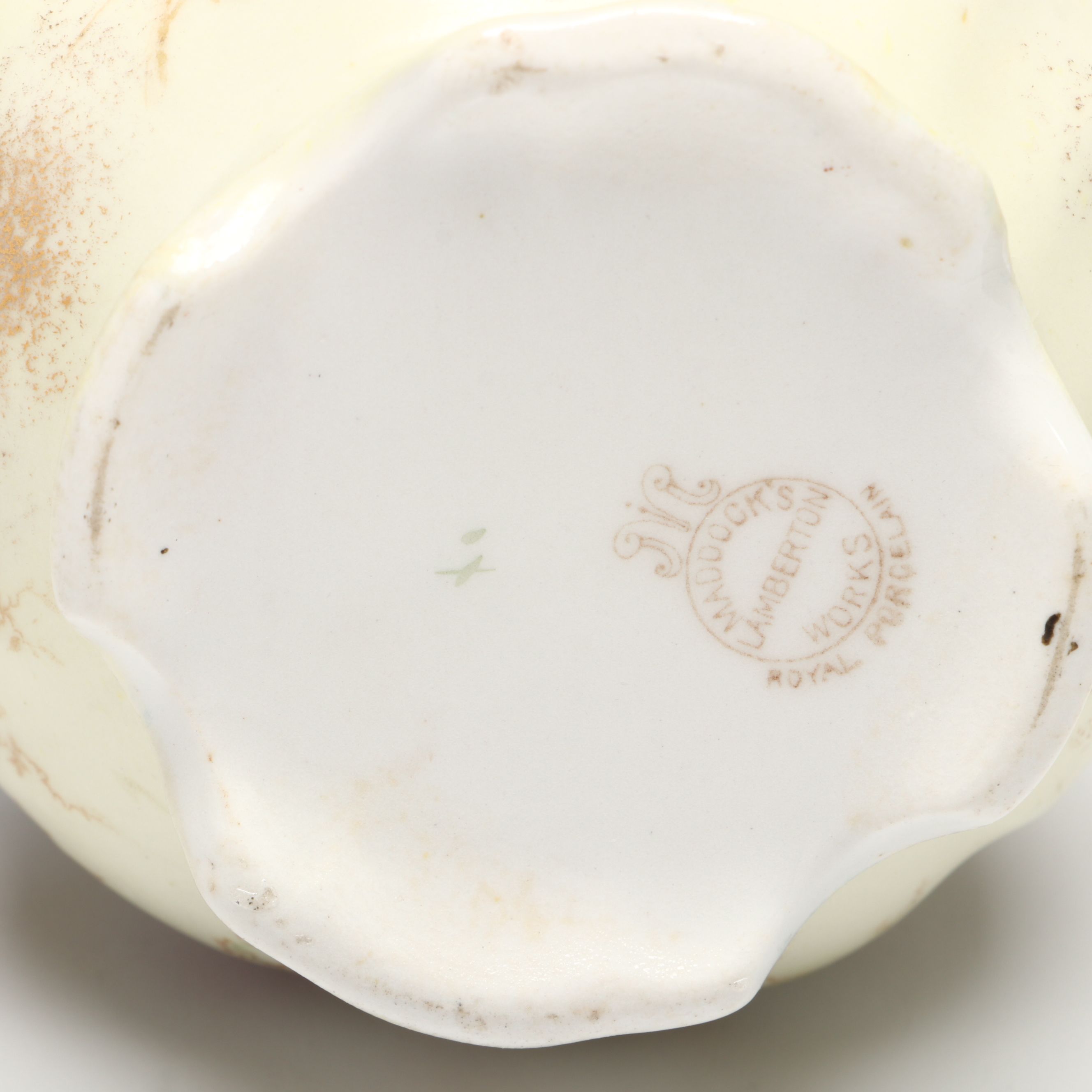 Floral Porcelain Vase, Plates, Creamer and Sugar Bowls