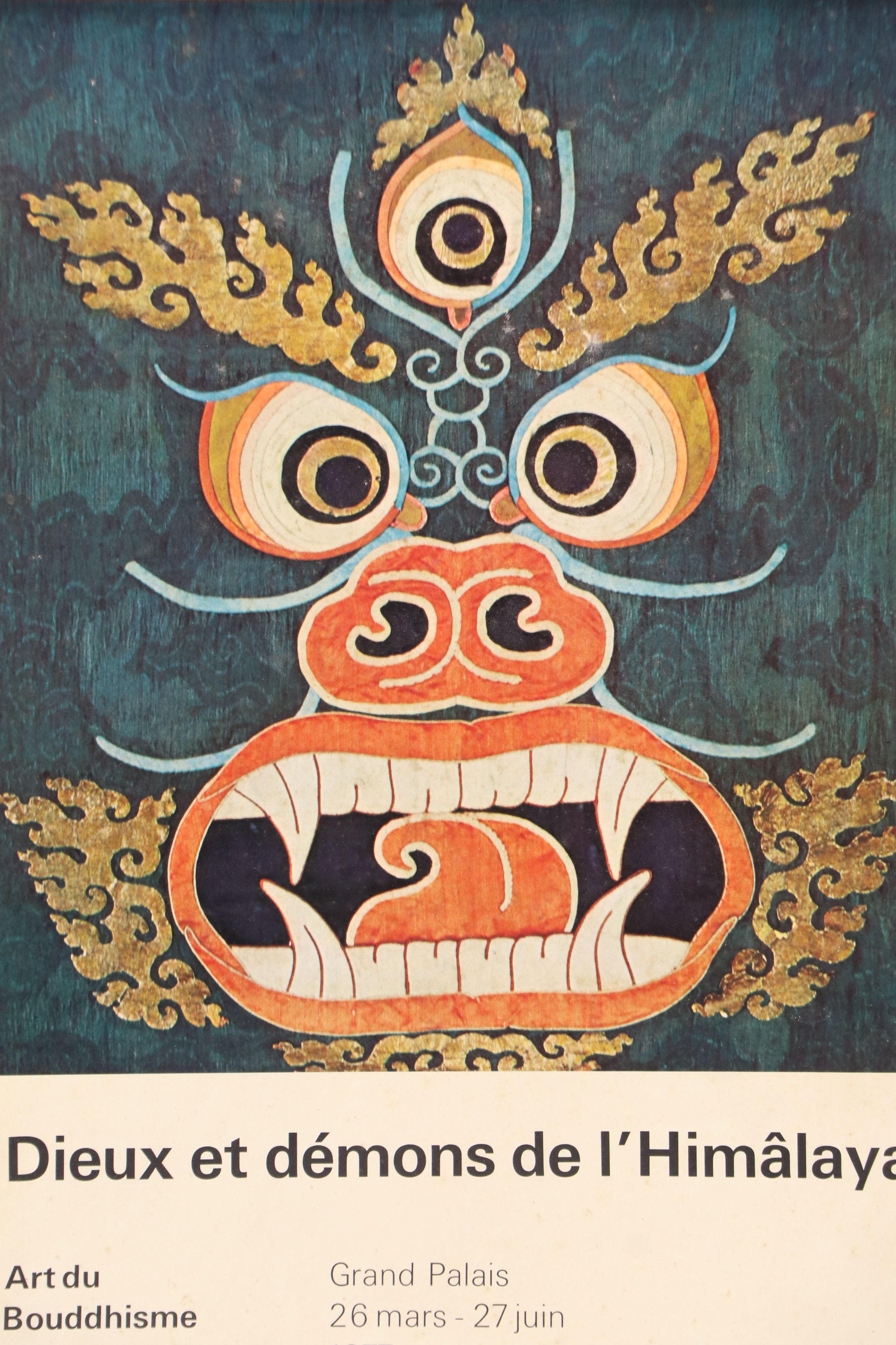 Offset Lithograph Exhibit Poster "Dieux et démons de l'Himâlaya," 1977