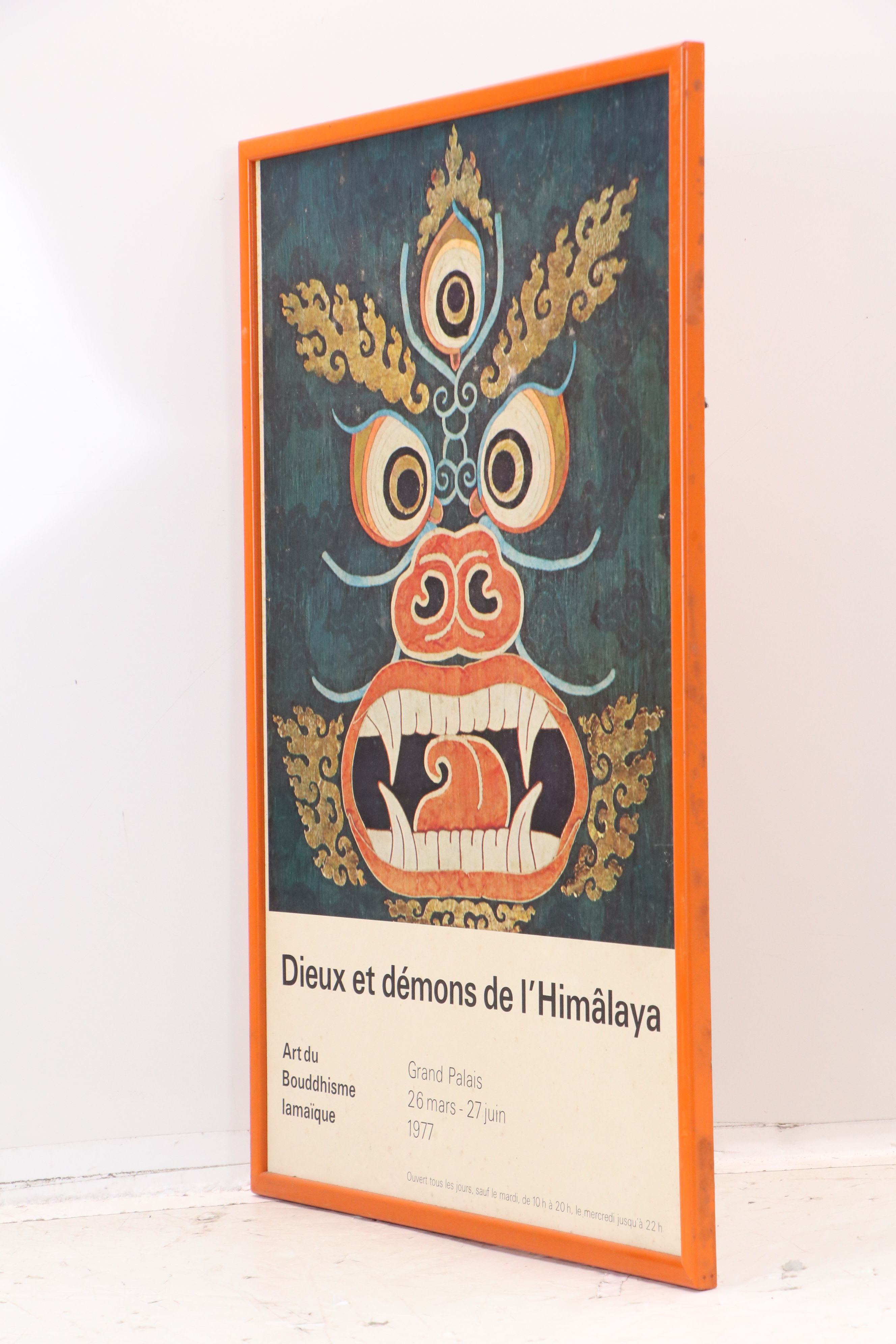 Offset Lithograph Exhibit Poster "Dieux et démons de l'Himâlaya," 1977