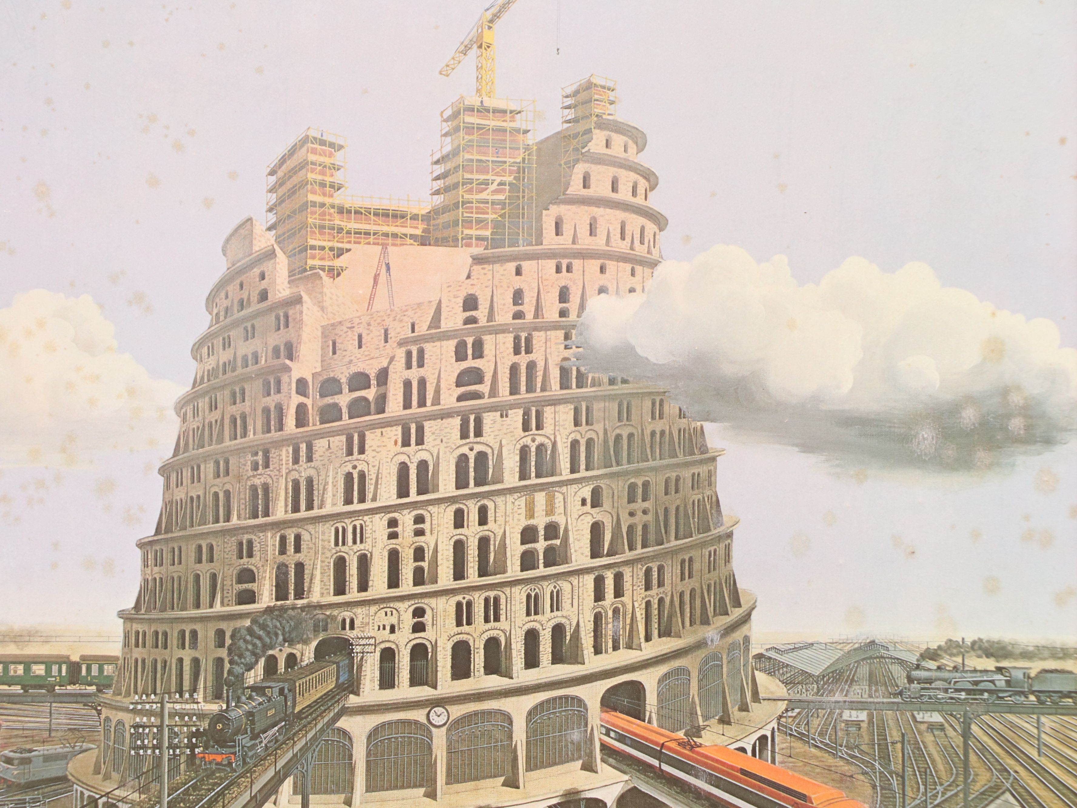 Offset Lithograph Poster "All Stations - A Journey Through 150 Years," 1979