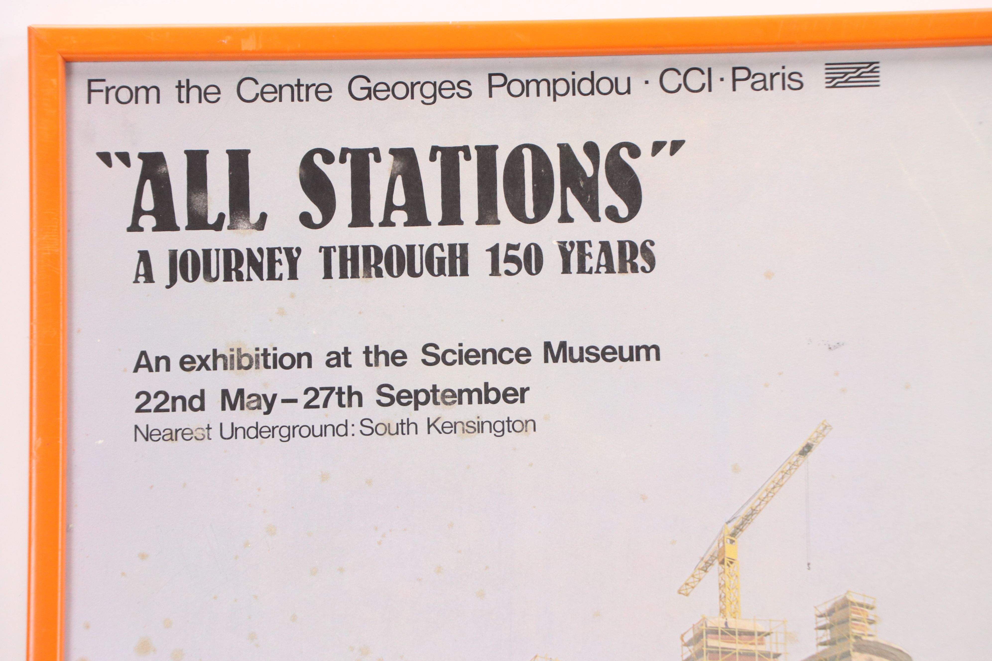 Offset Lithograph Poster "All Stations - A Journey Through 150 Years," 1979