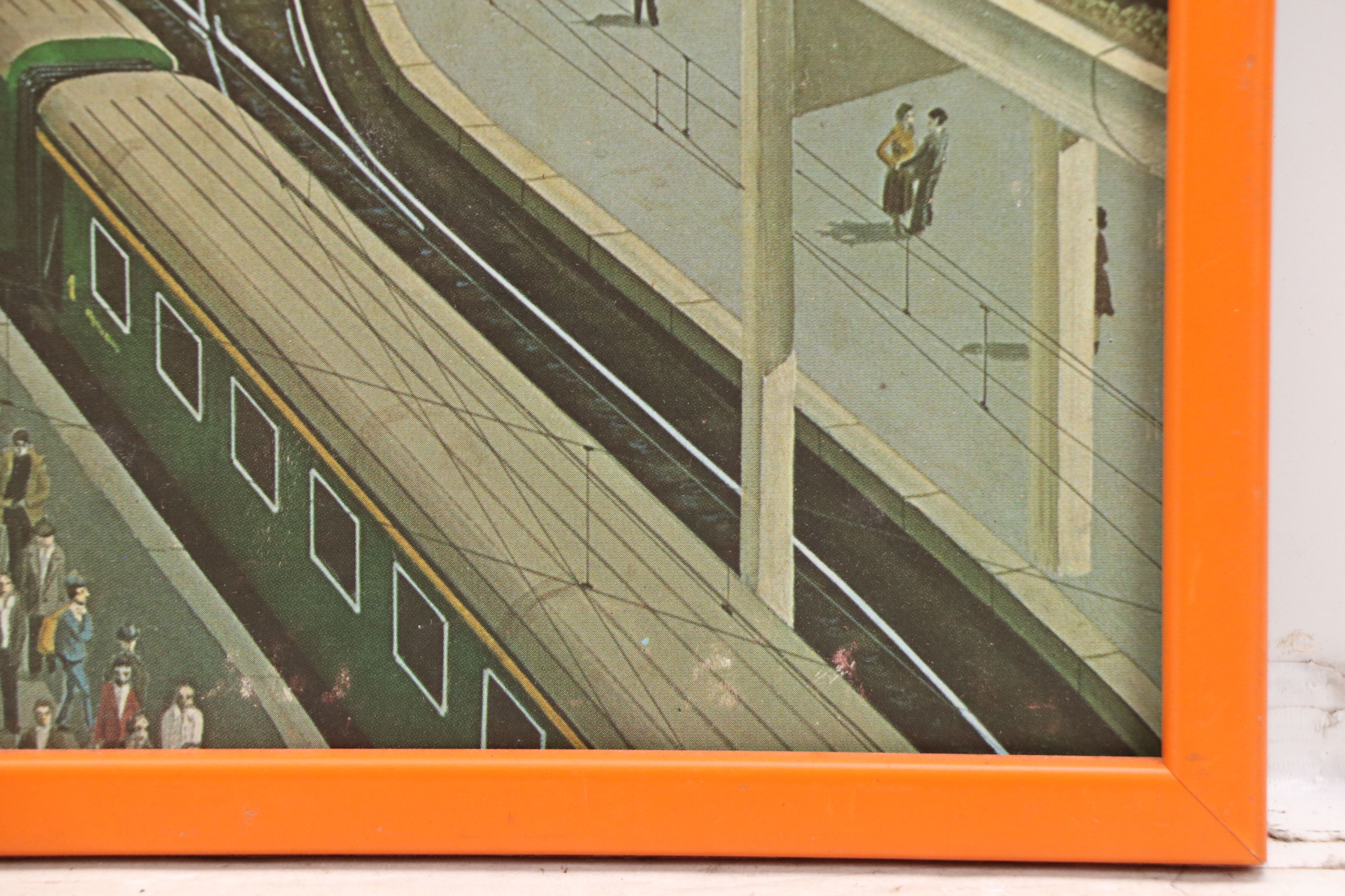 Offset Lithograph Poster "All Stations - A Journey Through 150 Years," 1979