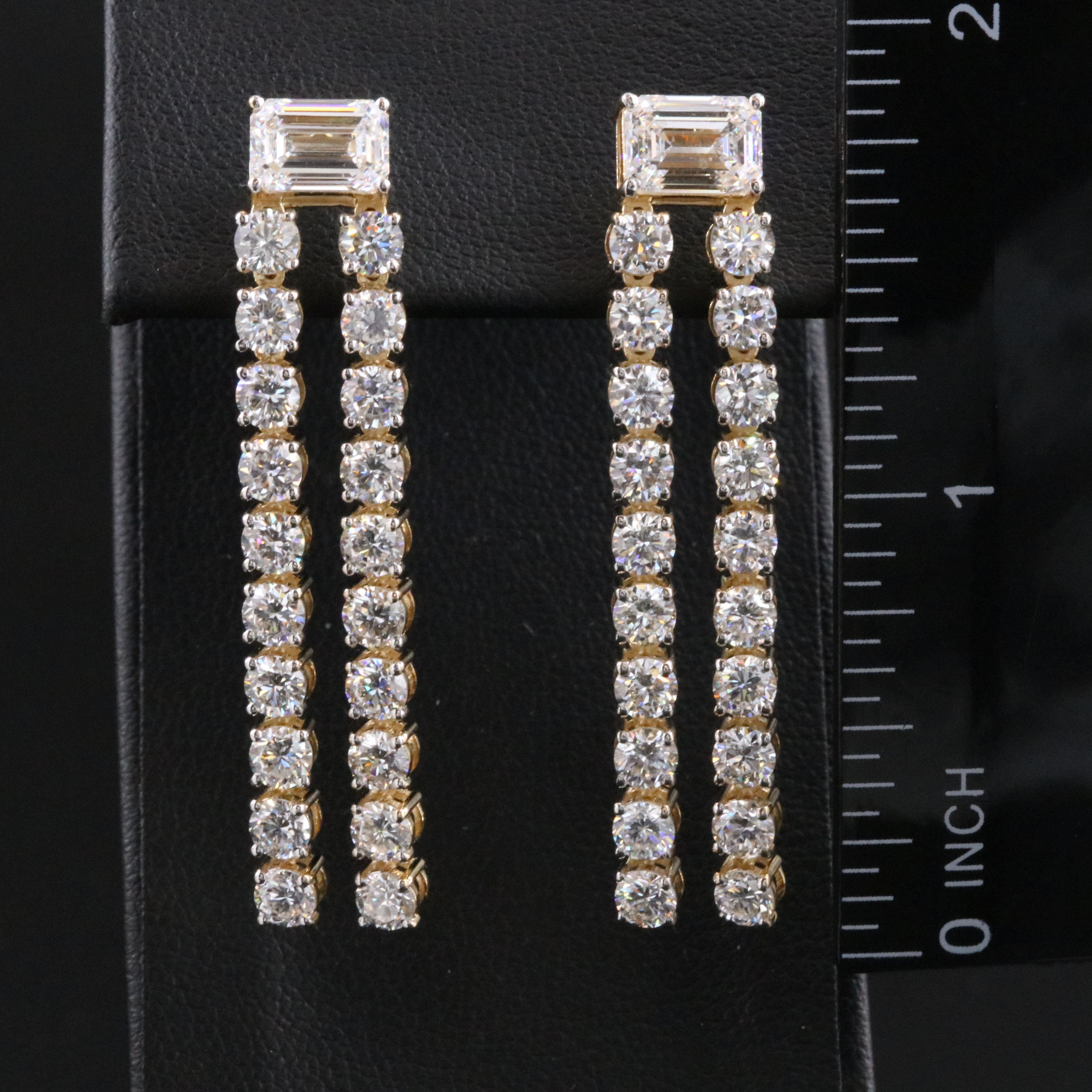 14K 8.98 CTW Lab Grown Diamond Earrings