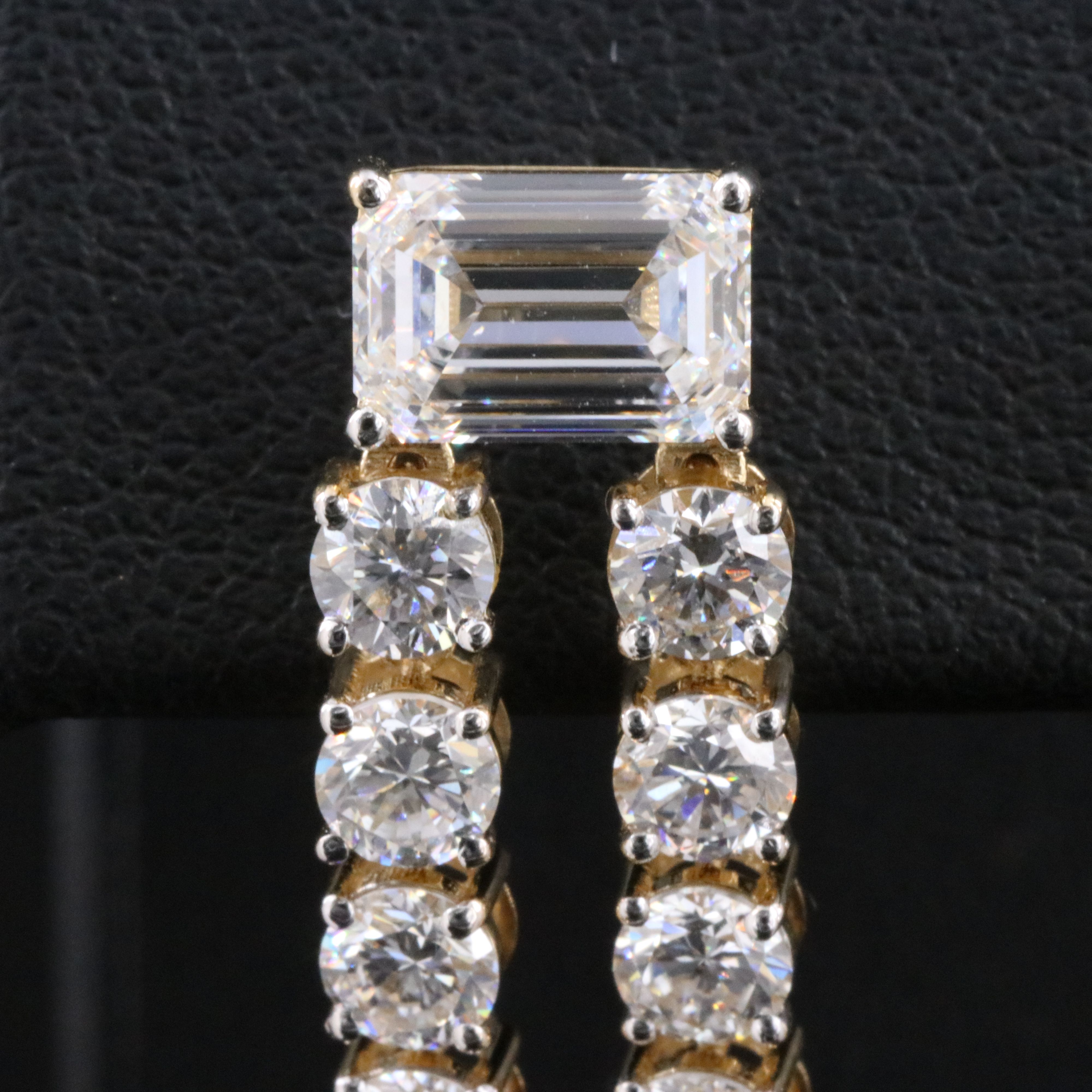 14K 8.98 CTW Lab Grown Diamond Earrings