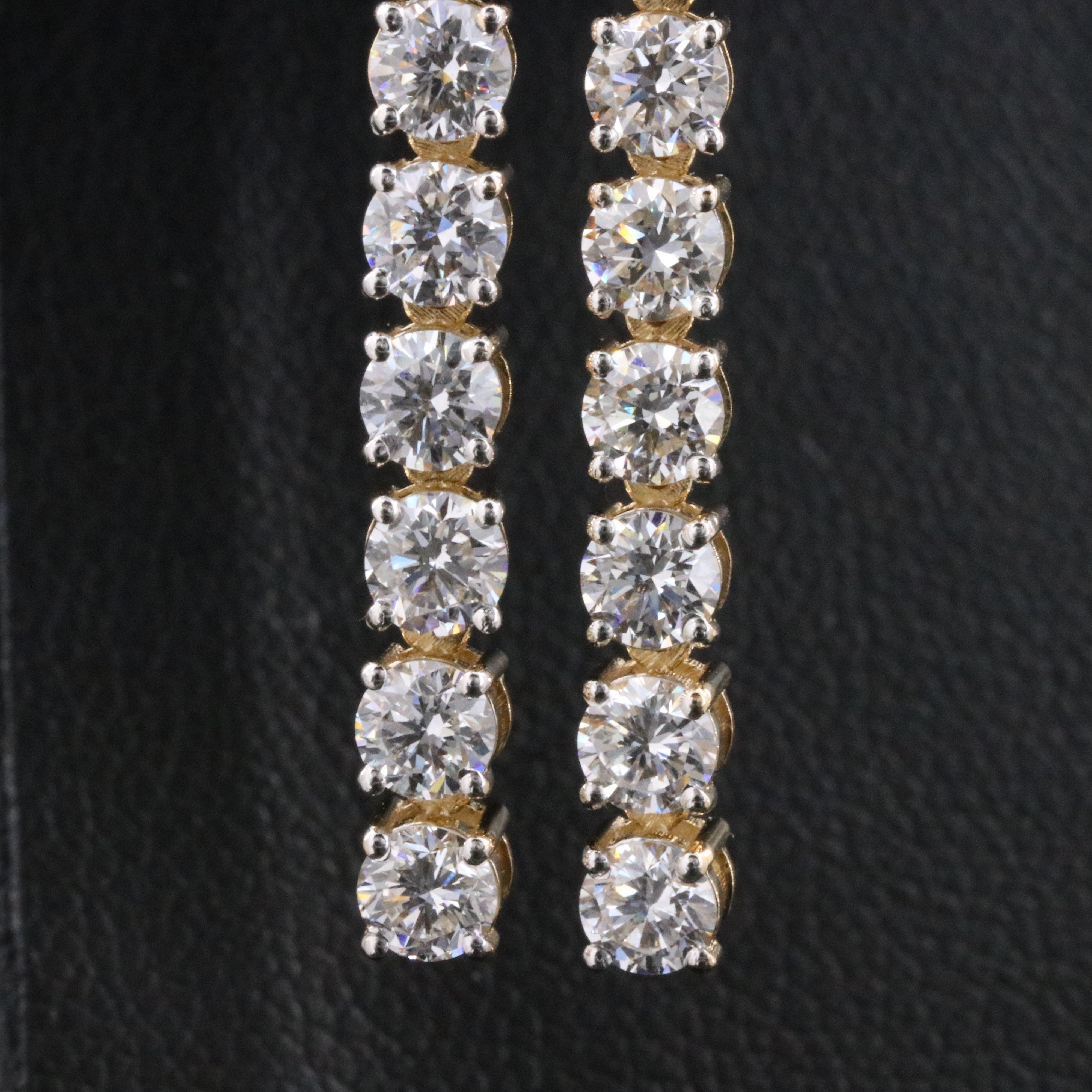 14K 8.98 CTW Lab Grown Diamond Earrings