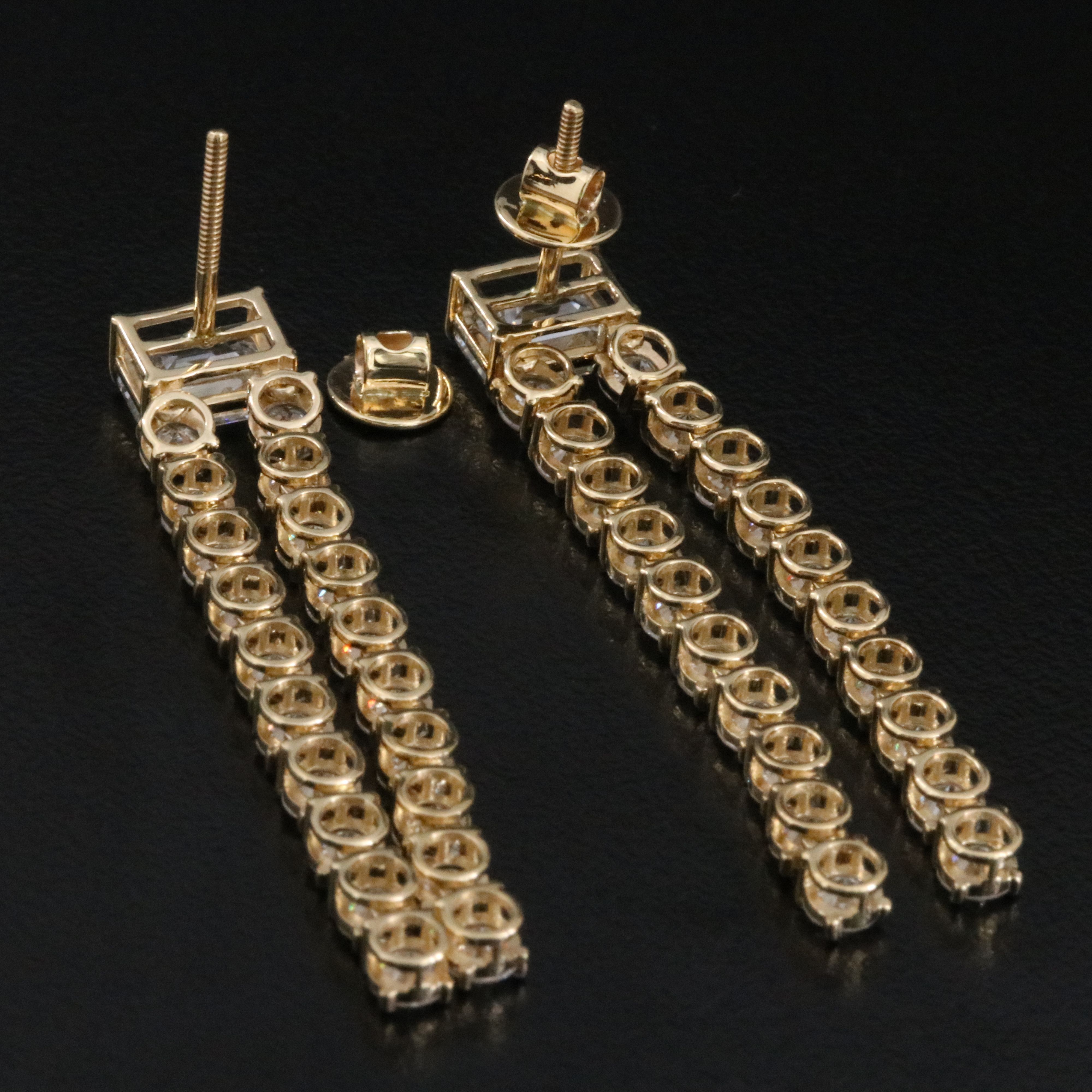 14K 8.98 CTW Lab Grown Diamond Earrings