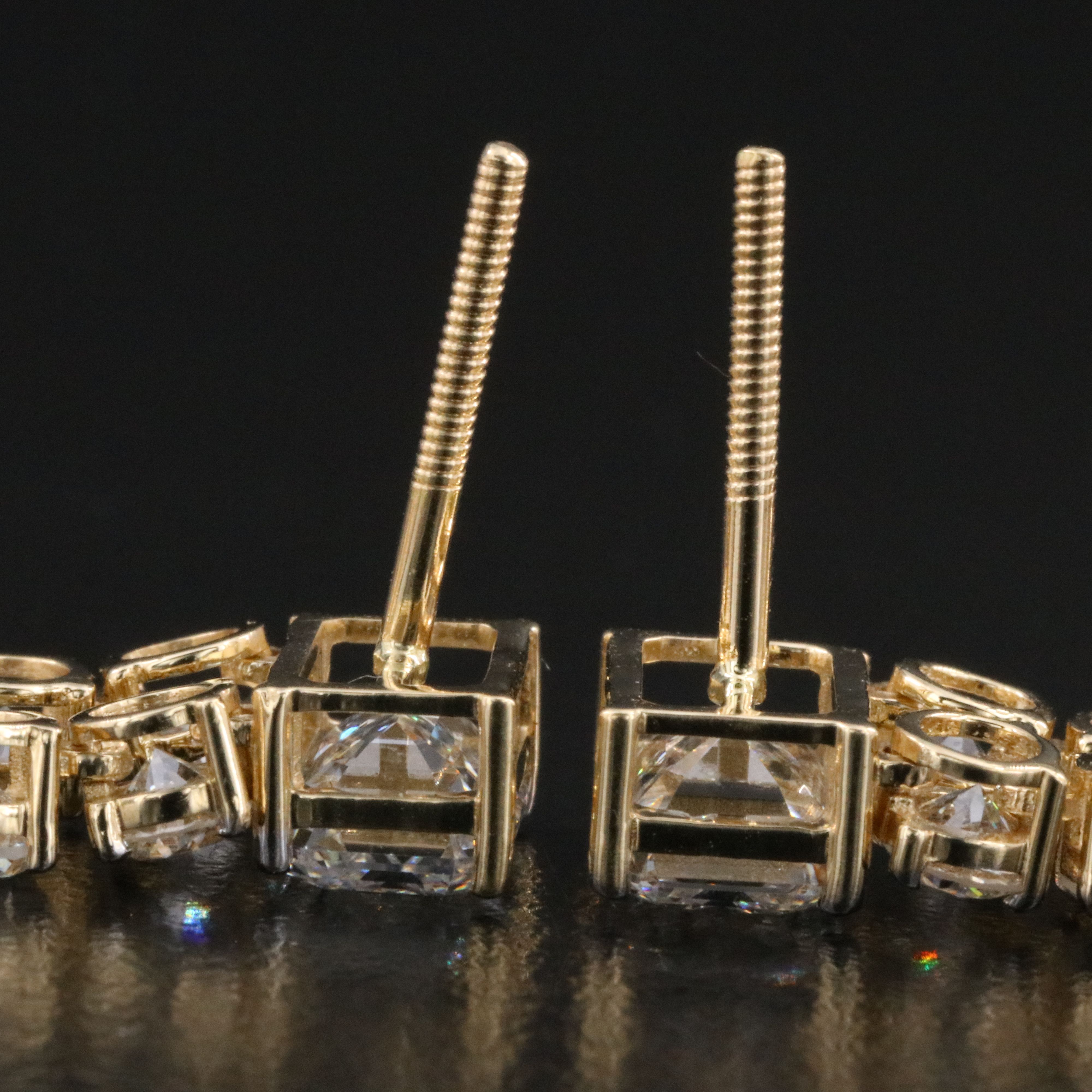 14K 8.98 CTW Lab Grown Diamond Earrings