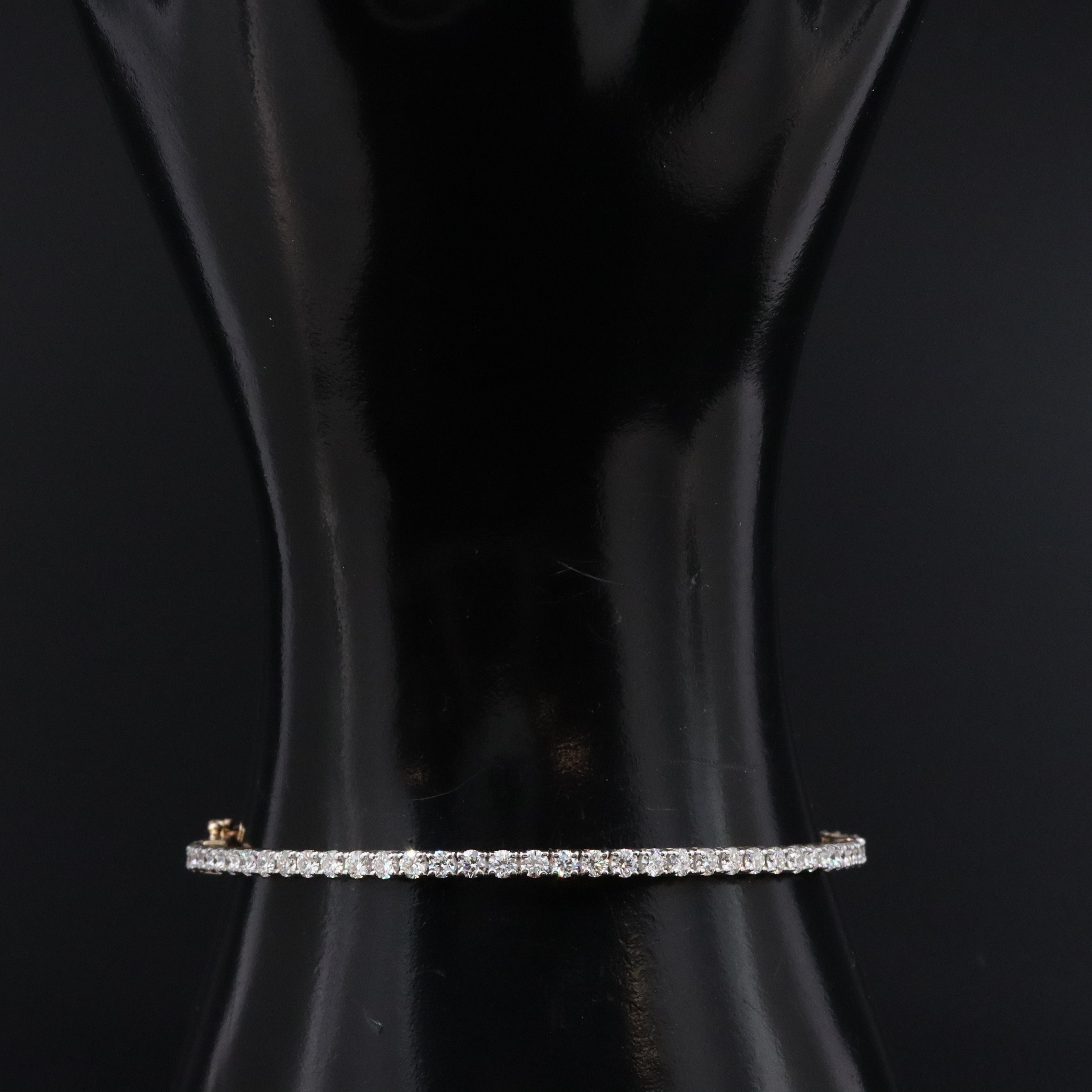 14K 3.92 CTW Diamond Bangle Bracelet