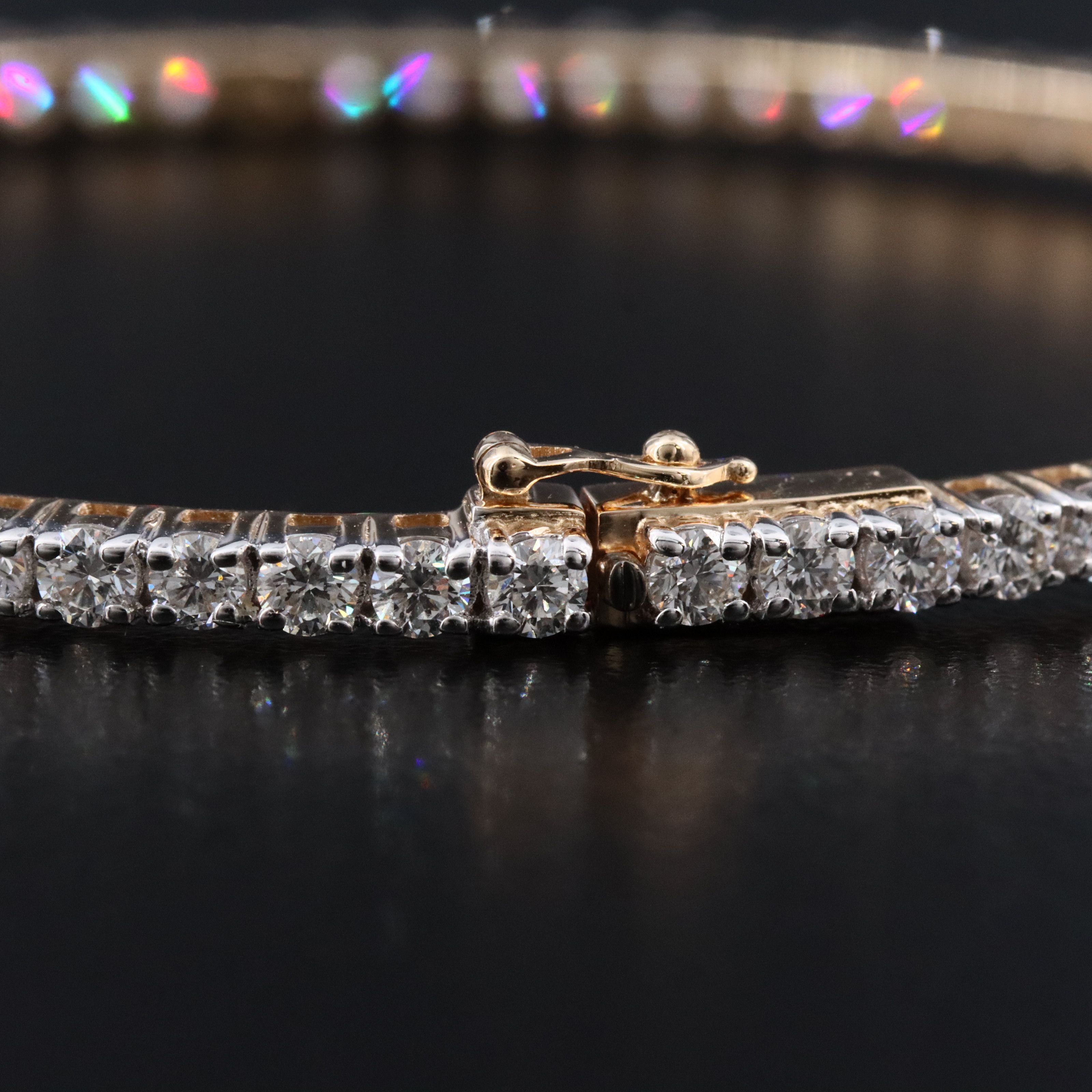 14K 3.92 CTW Diamond Bangle Bracelet