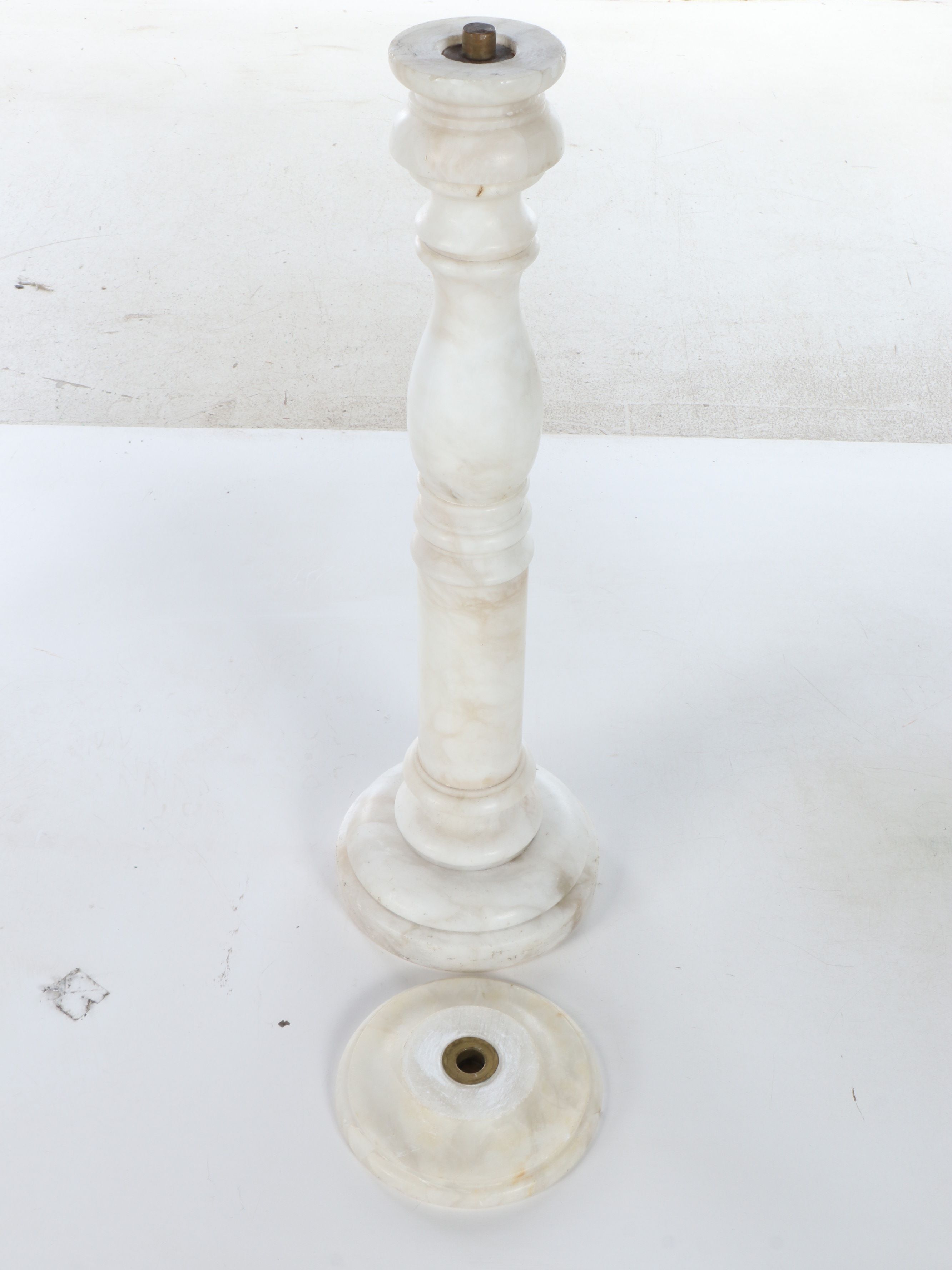 Neoclassical Style Marble Plant Stand