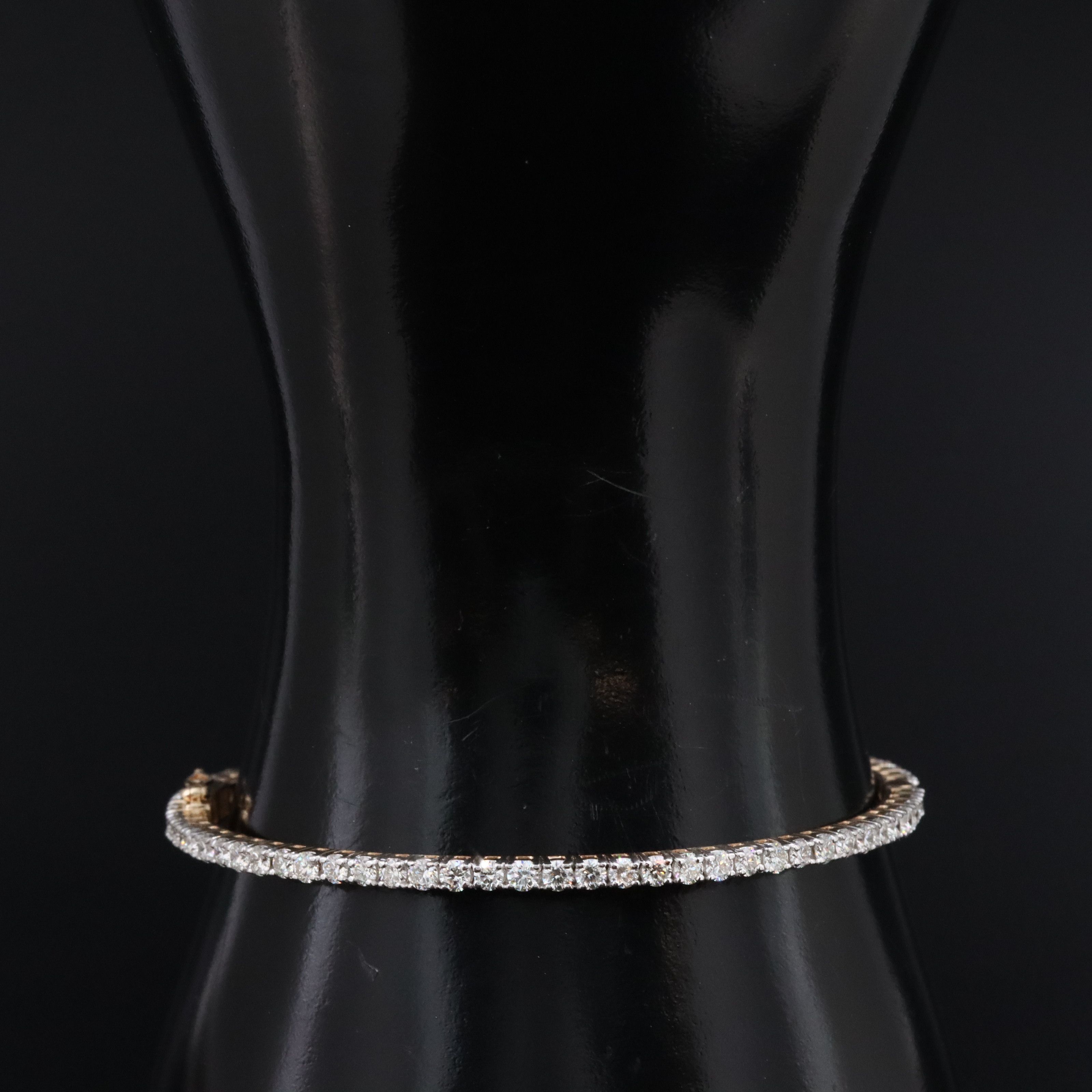 14K 3.72 CTW Diamond Bangle Bracelet