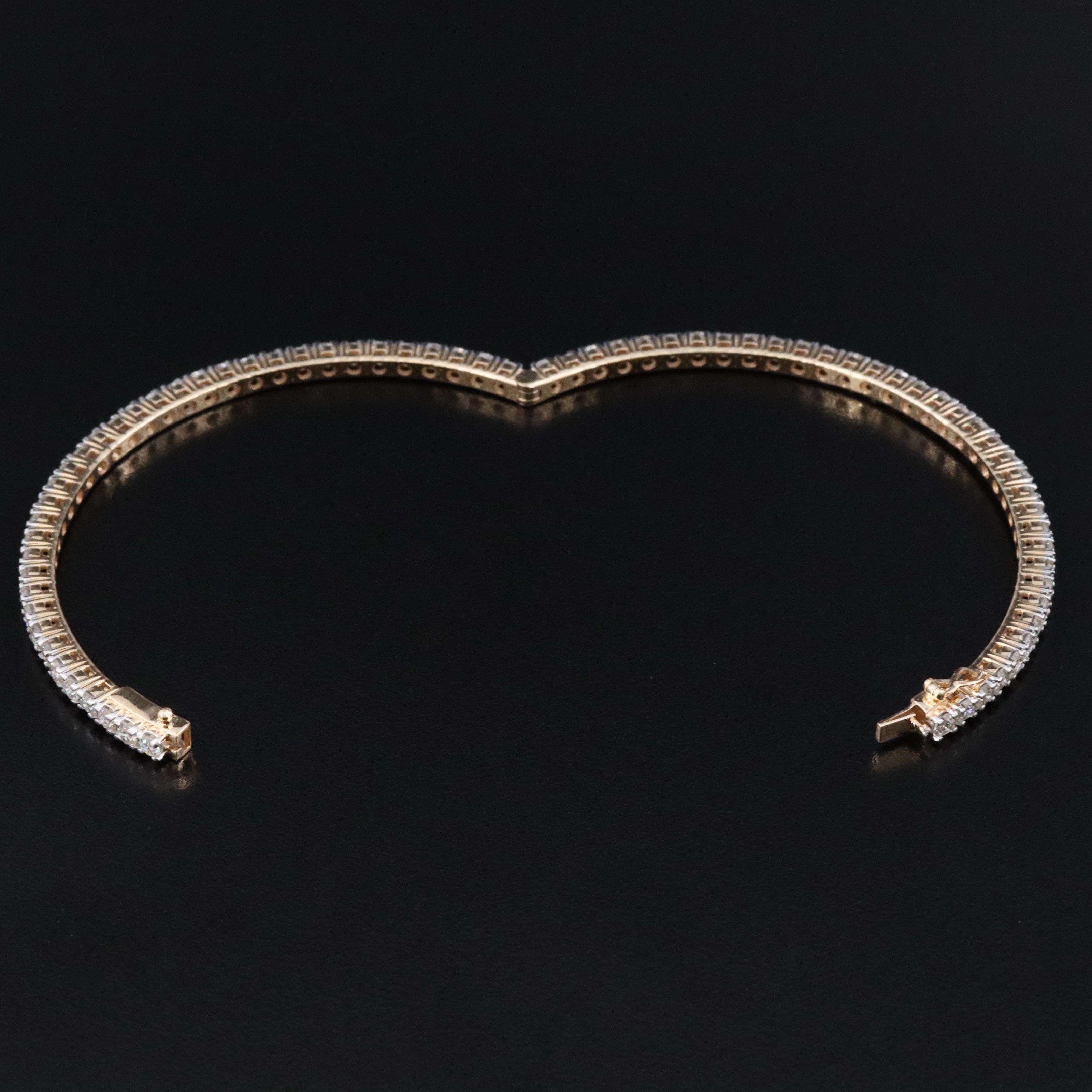 14K 3.72 CTW Diamond Bangle Bracelet