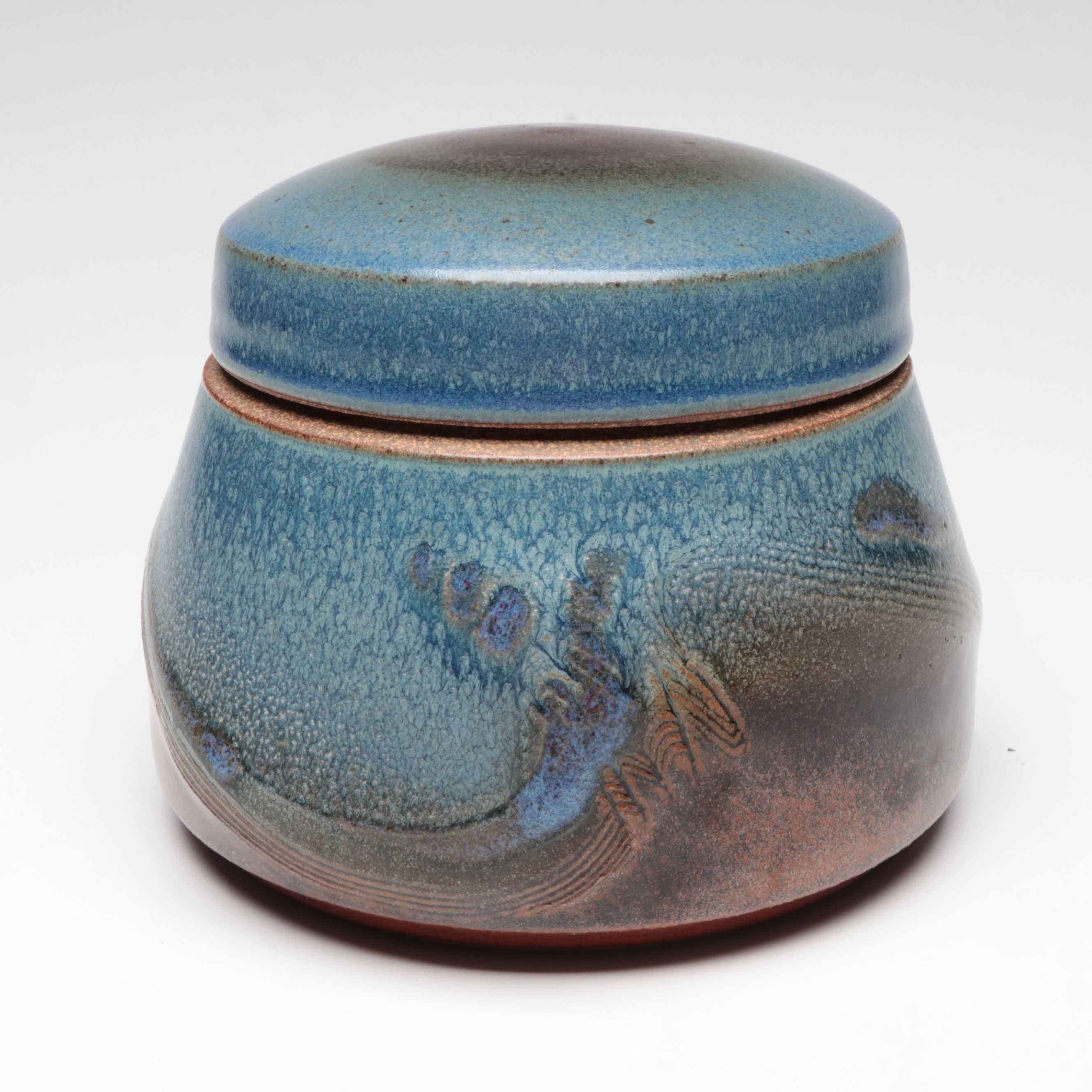 Michael Miller Earthsea Pottery Hand Thrown Stoneware Covered Jar