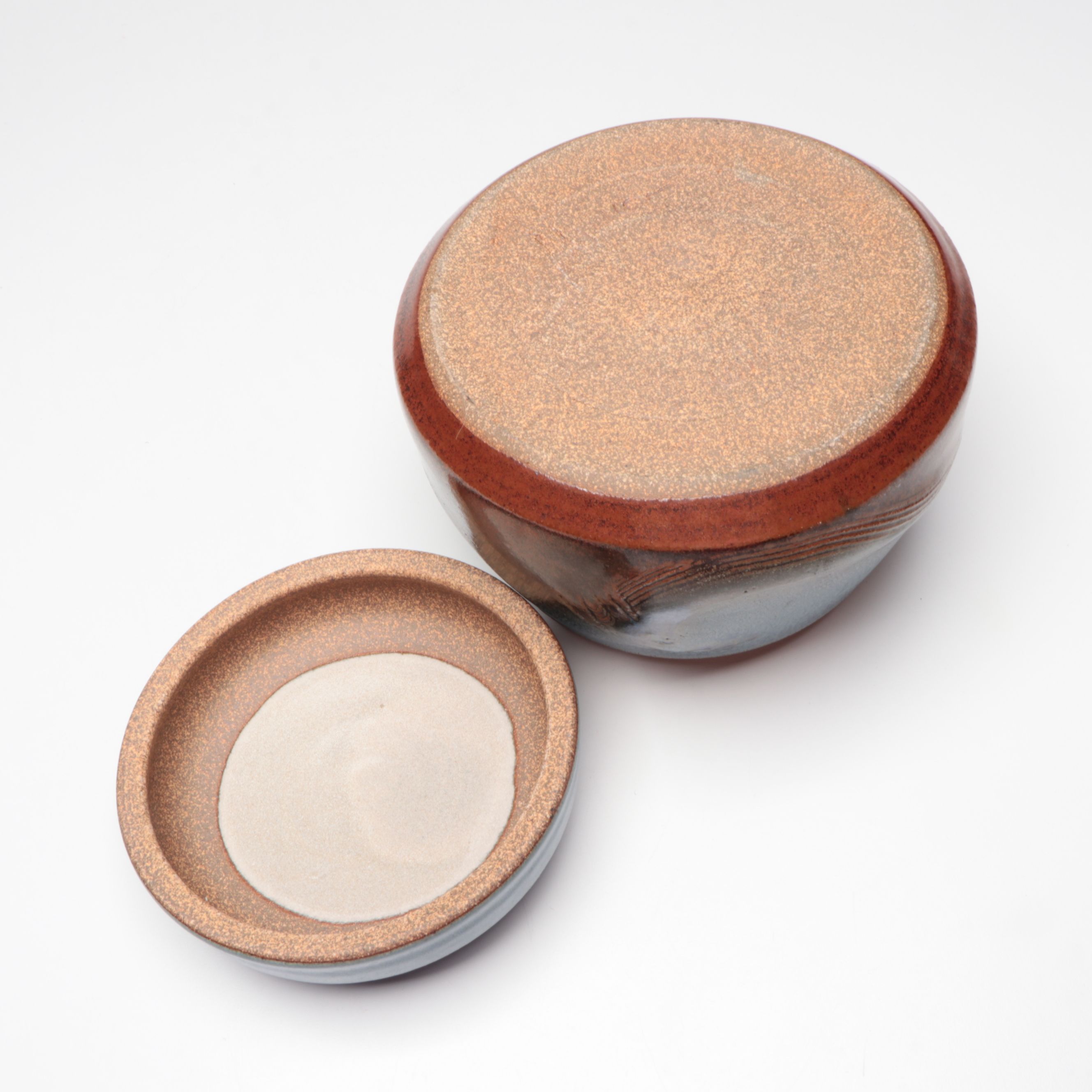 Michael Miller Earthsea Pottery Hand Thrown Stoneware Covered Jar