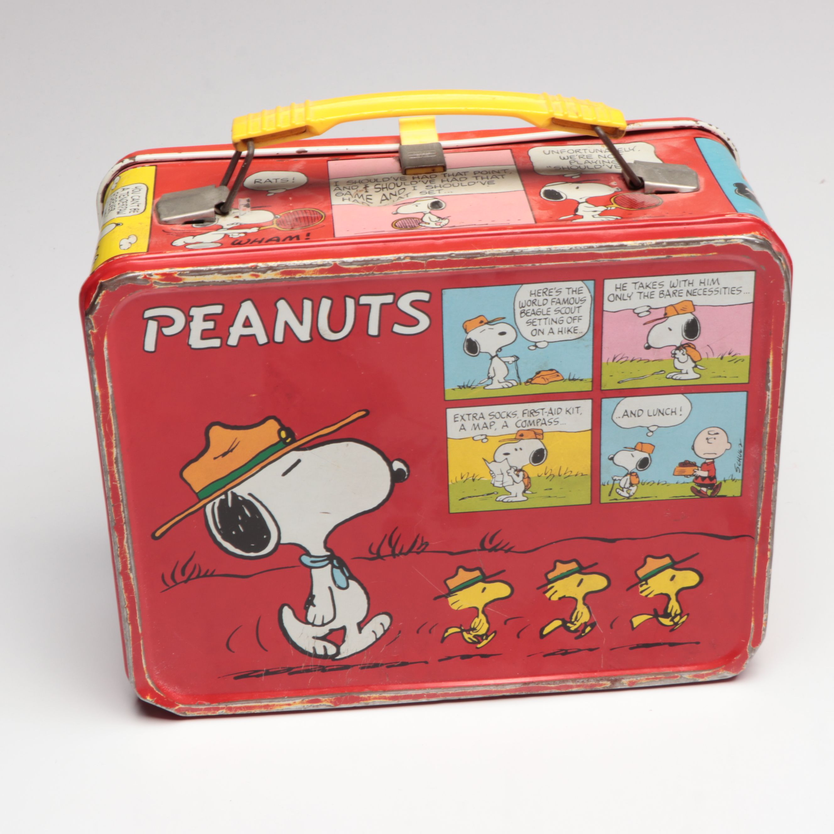Peanuts Lunchbox and Thermos with Campbell's and More Food Tins