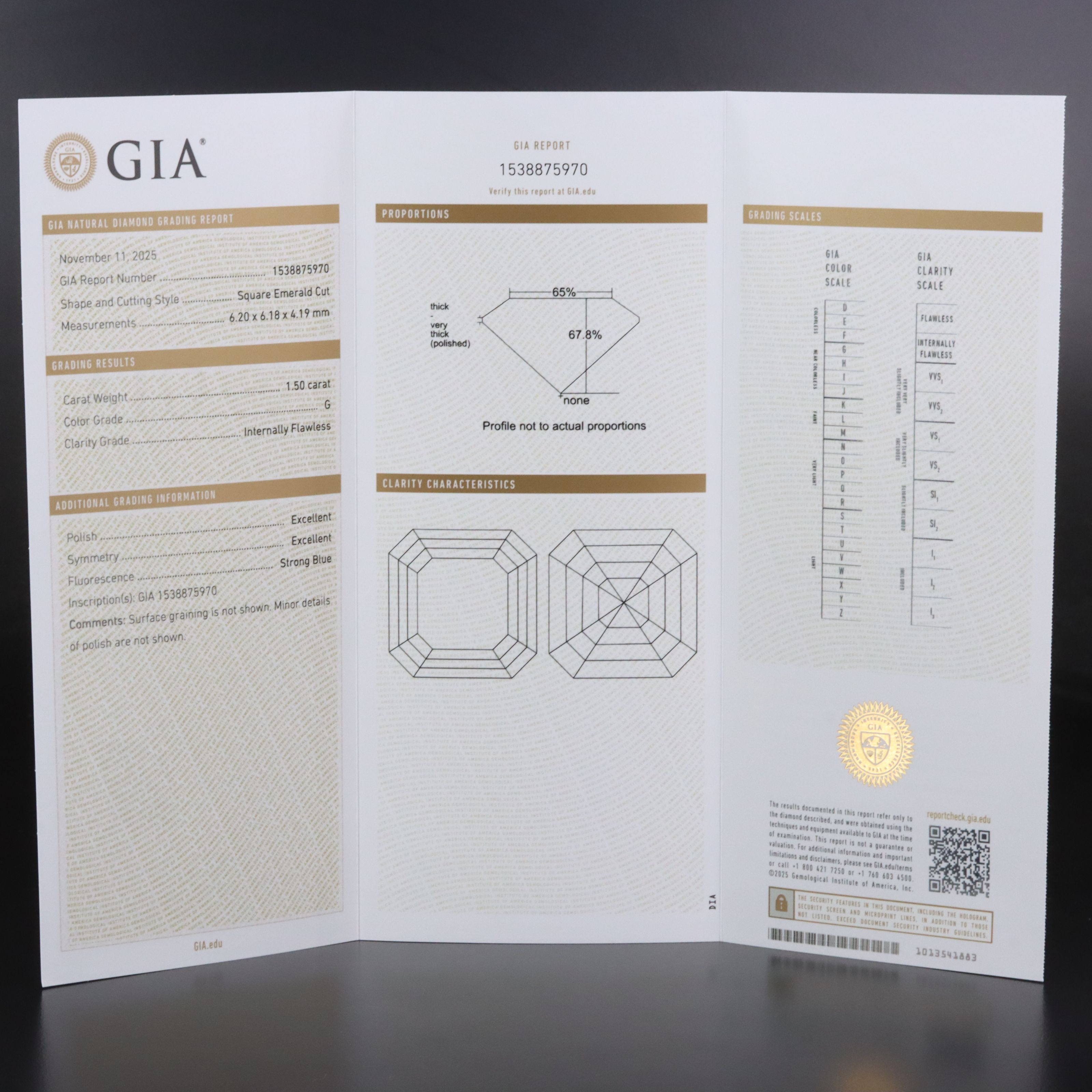 18K 1.50 CT Internally Flawless Diamond and Ruby Ring with GIA Report