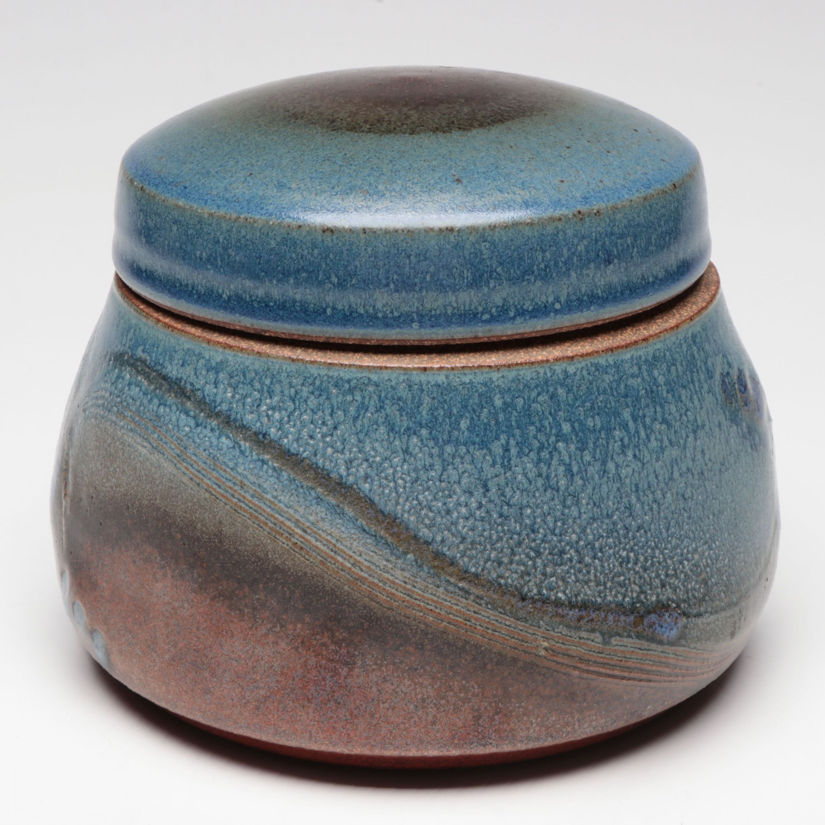 Michael Miller Earthsea Pottery Hand Thrown Stoneware Covered Jar