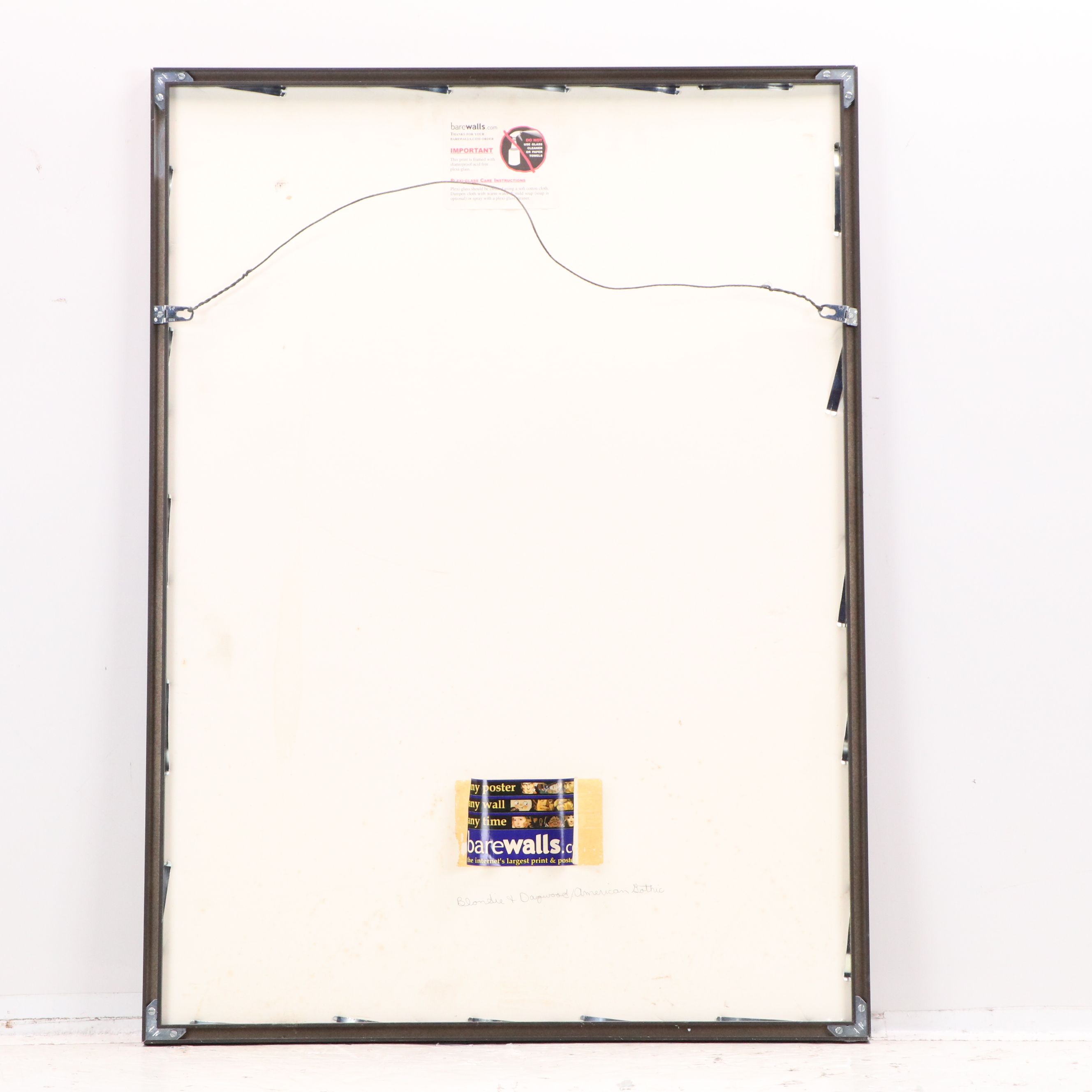 Offset Lithograph Parody of "American Gothic" with Blondie, Late 20th Century