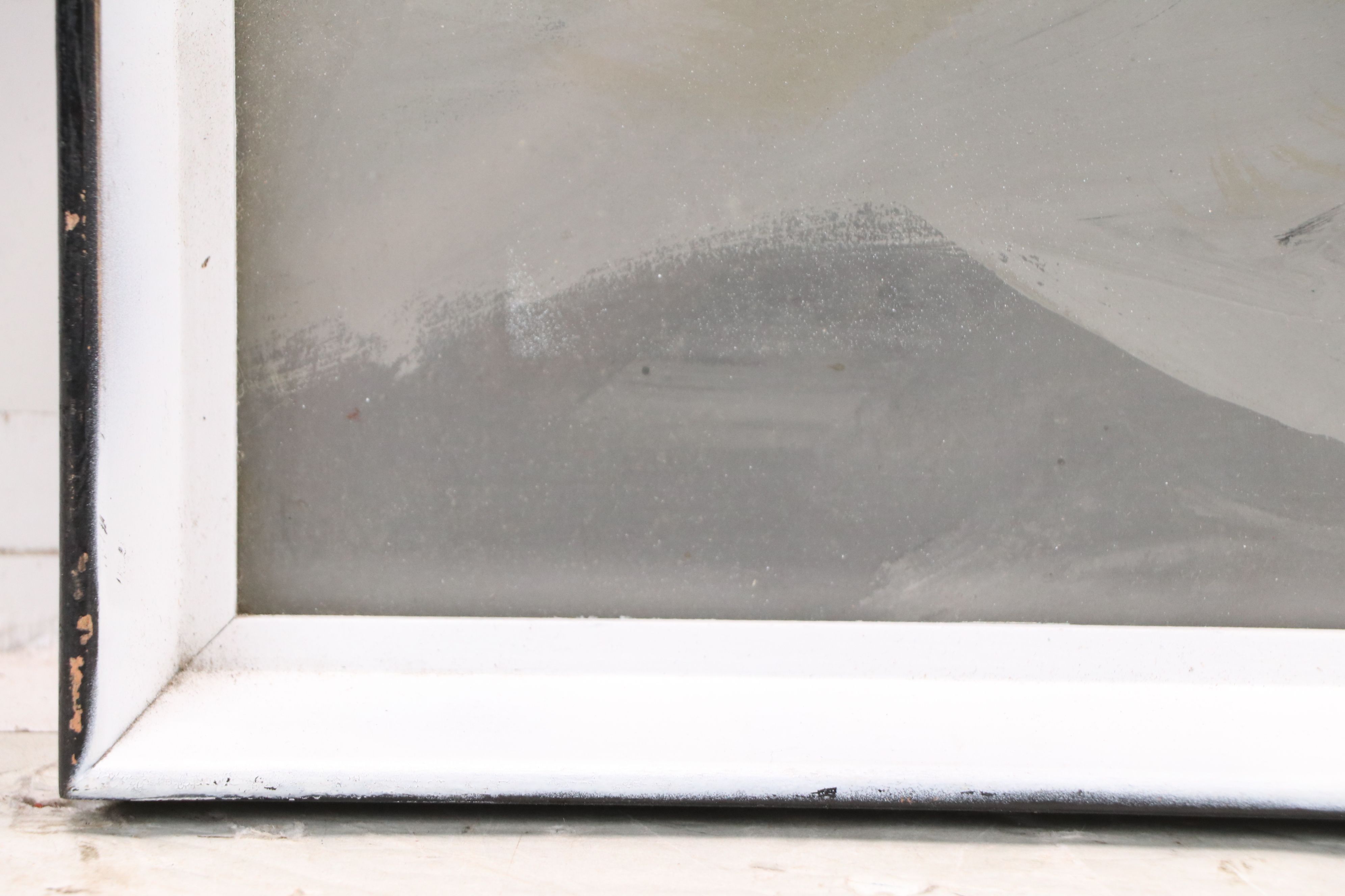 Acrylic Gray Abstract Painting, Late 20th Century