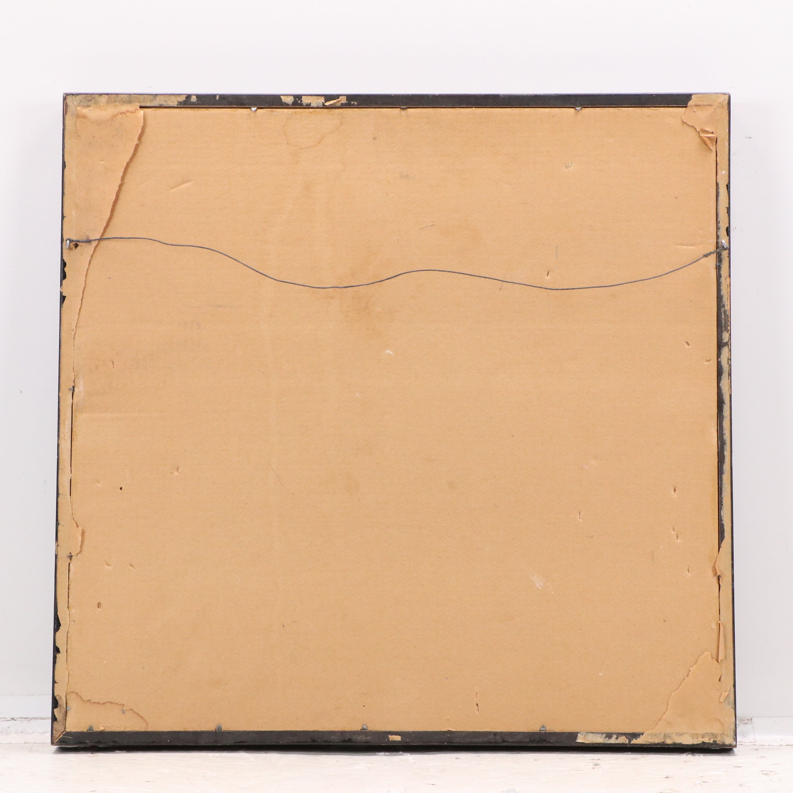 Acrylic Gray Abstract Painting, Late 20th Century