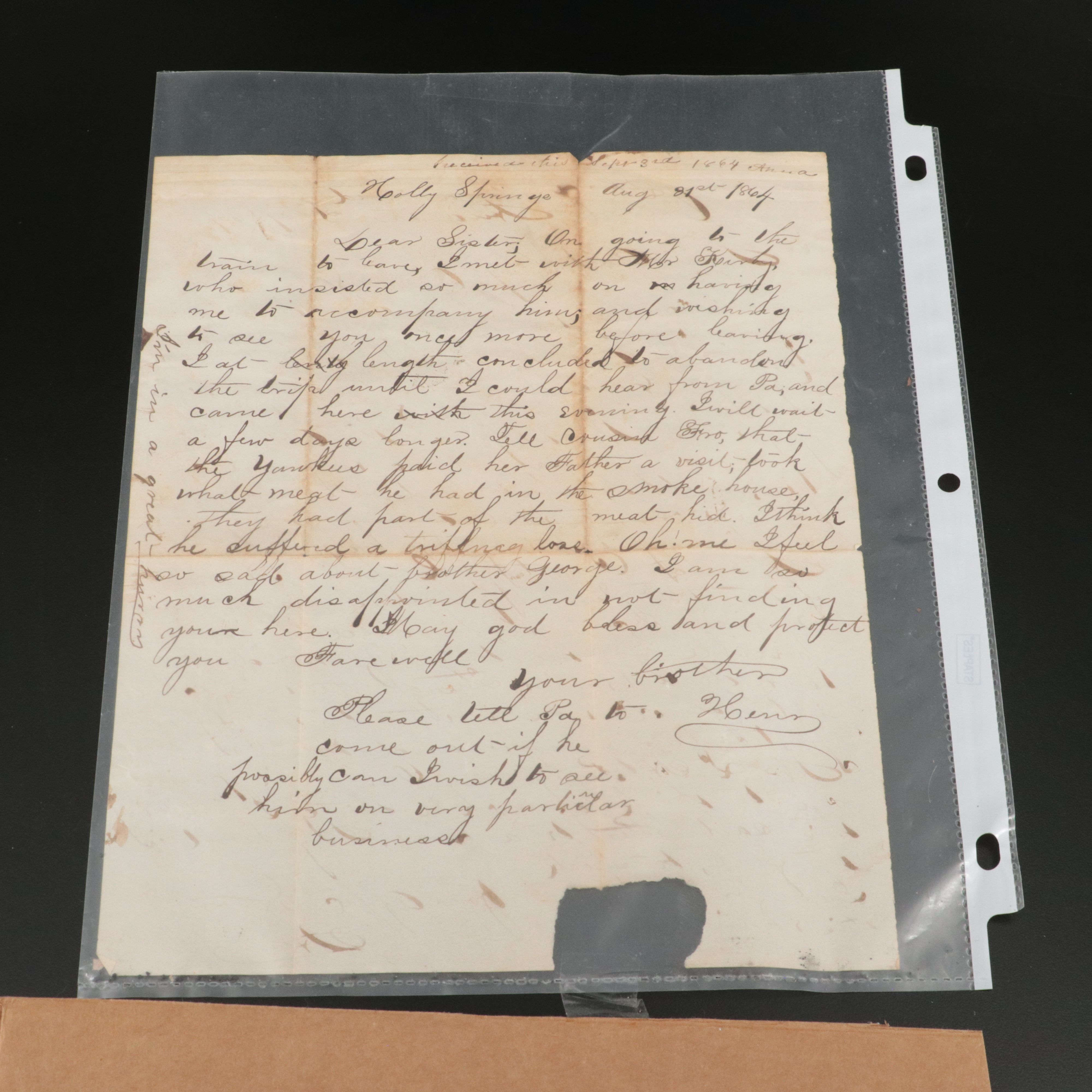 American Civil War Daugerreotype of a Confederate Soldier with Letter and More