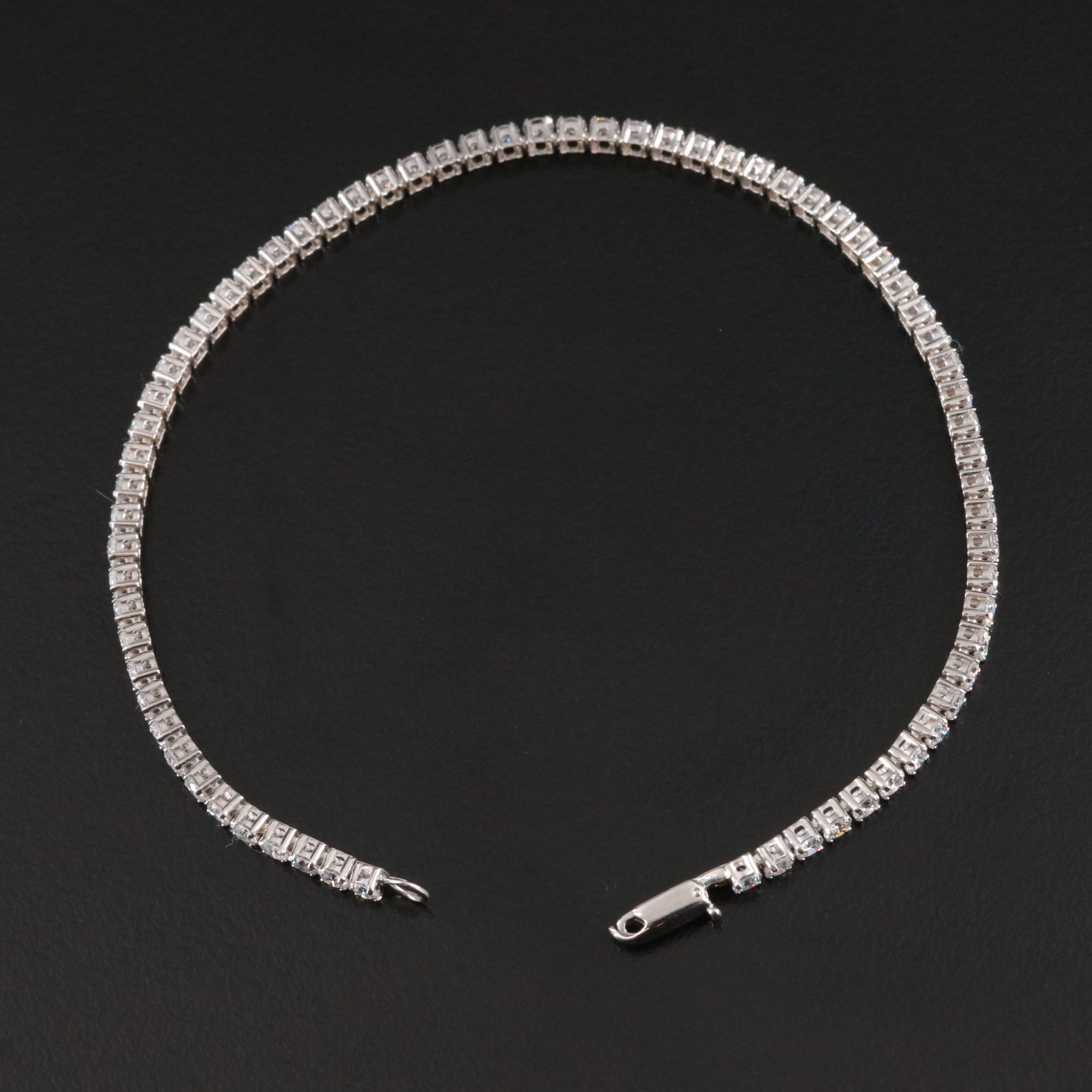 14K 3.23 CTW Lab Grown Diamond Line Bracelet with IGI Jewelry Report