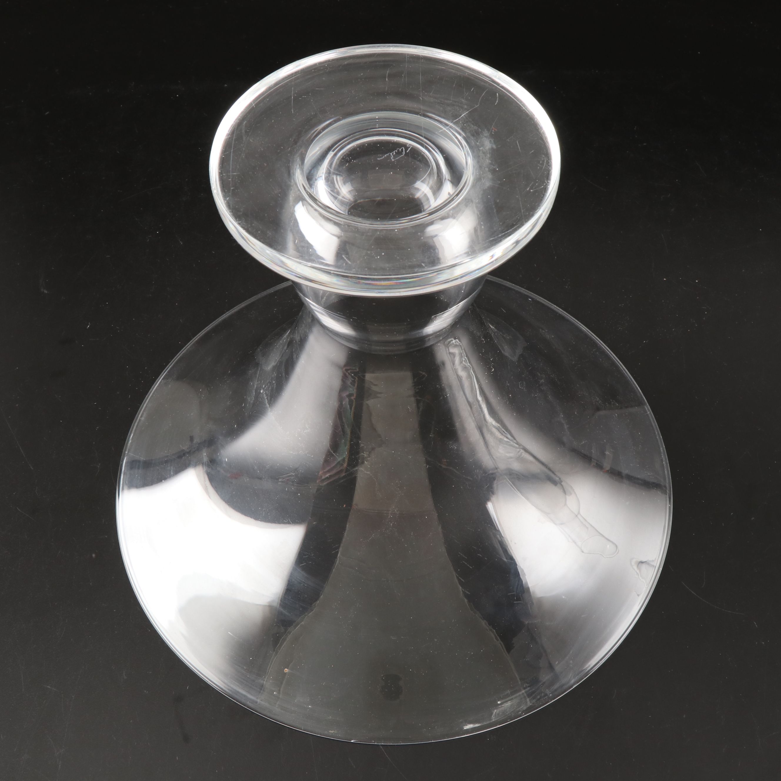 Signed Steuben Flared Vase Designed by Sidney Waugh with Other Fleur-de-Lis Vase