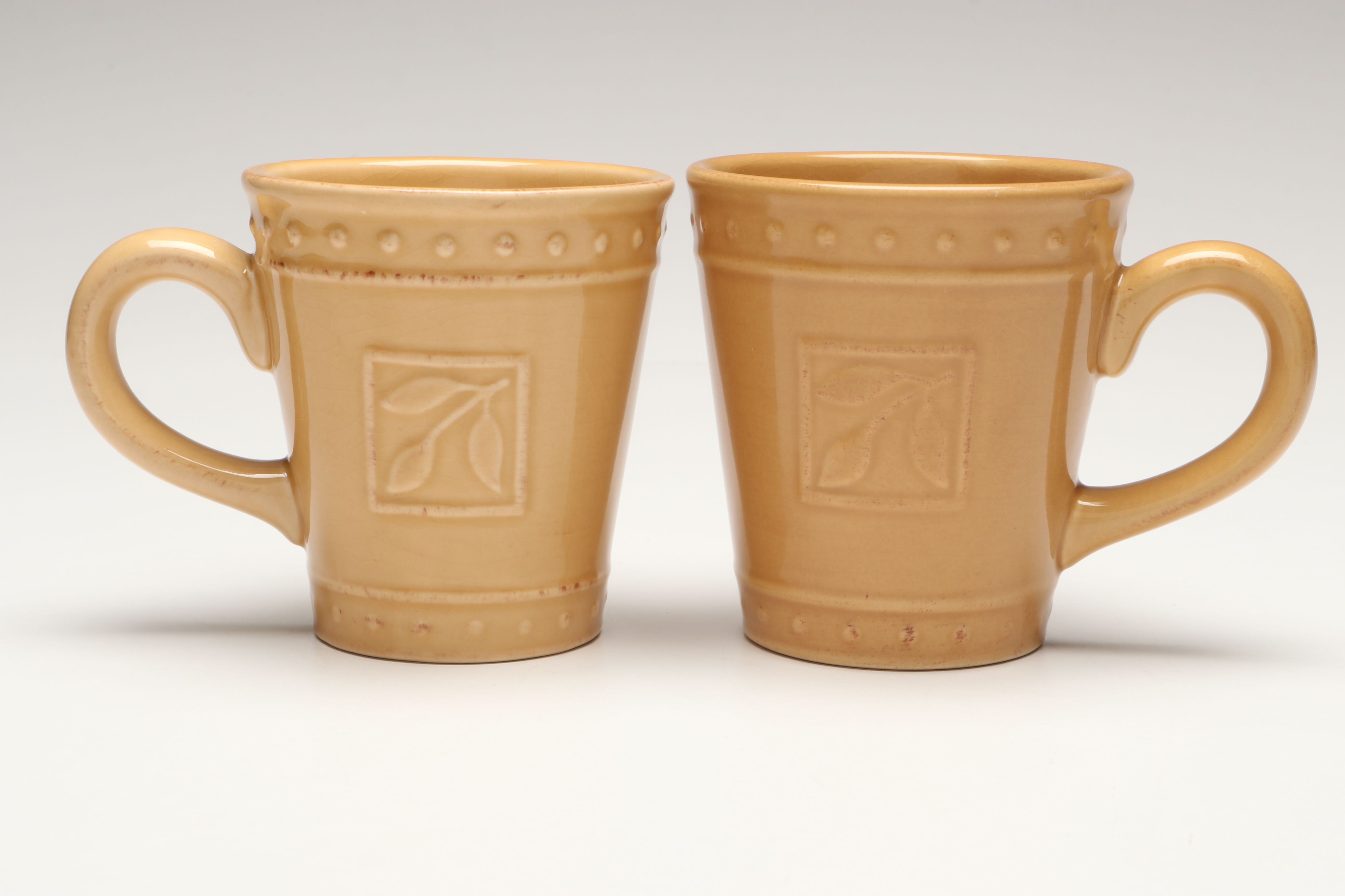 Signature Housewares "Sorrento Wheat" Stoneware Mugs and Serveware