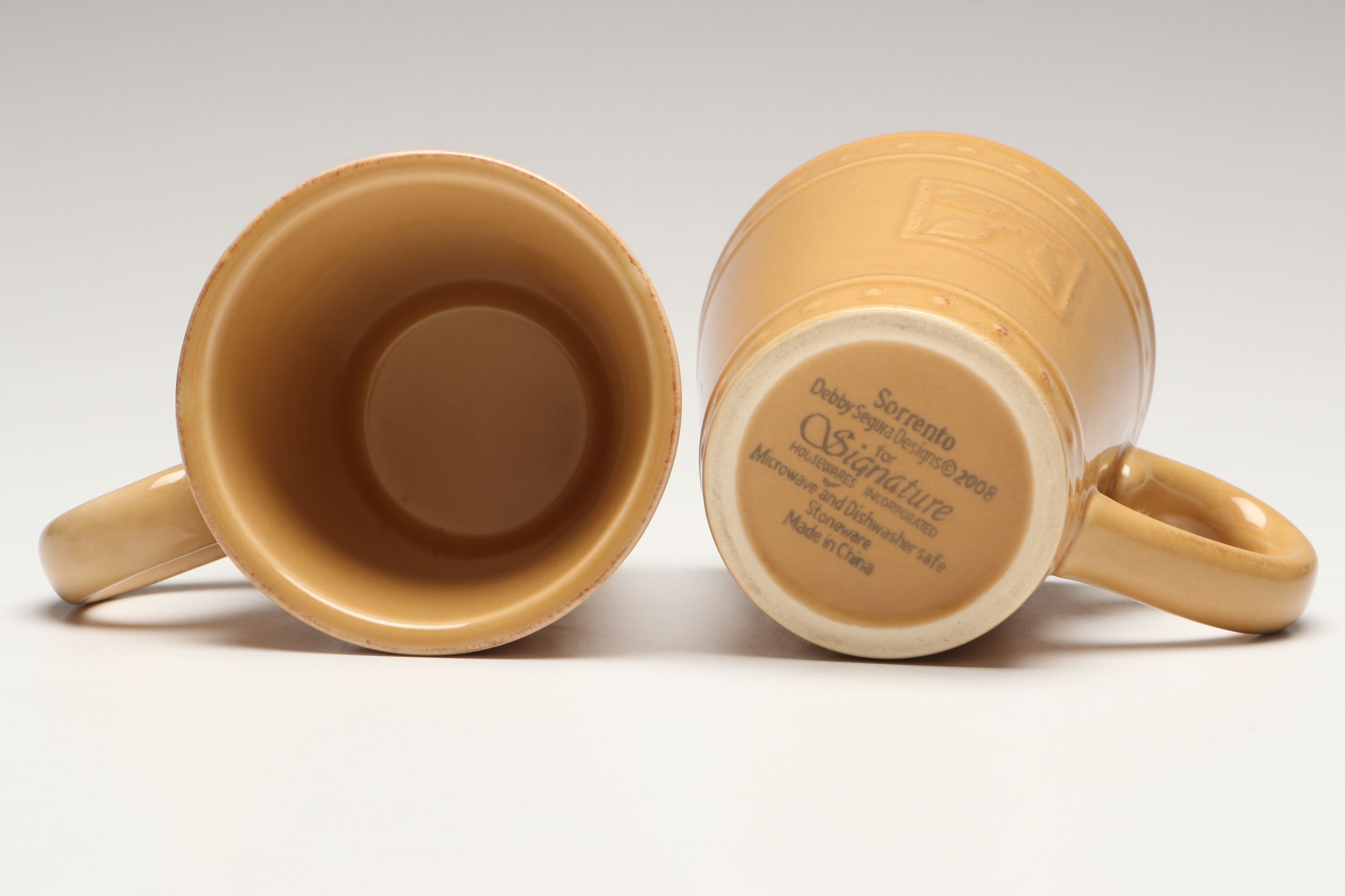 Signature Housewares "Sorrento Wheat" Stoneware Mugs and Serveware