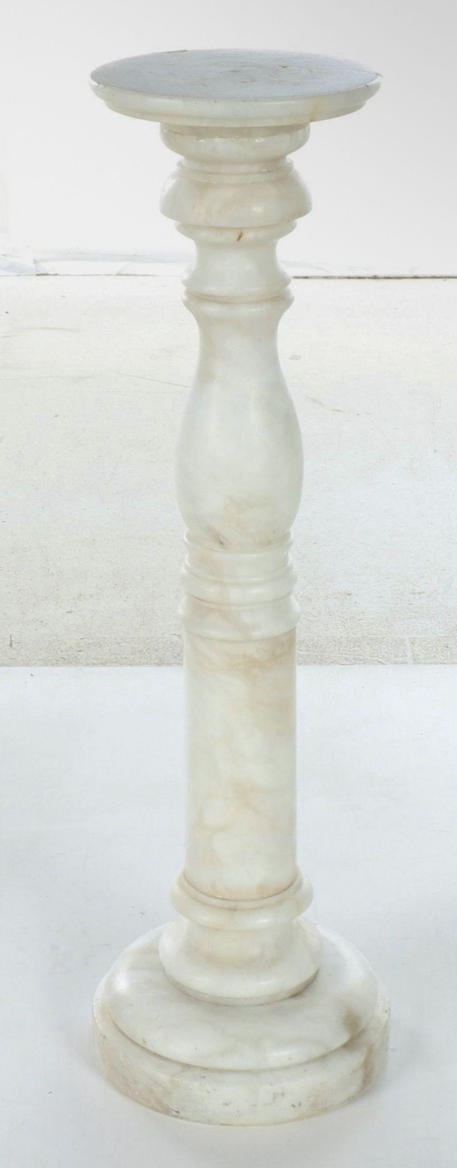 Neoclassical Style Marble Plant Stand