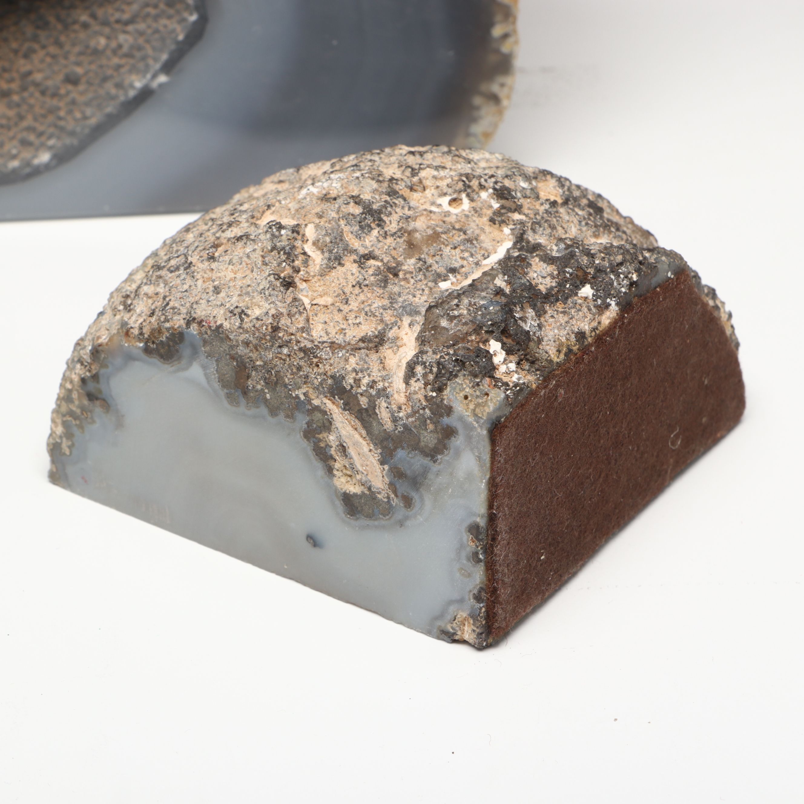 Gray Agate Geodes with Trilobite and More Mineral Specimens