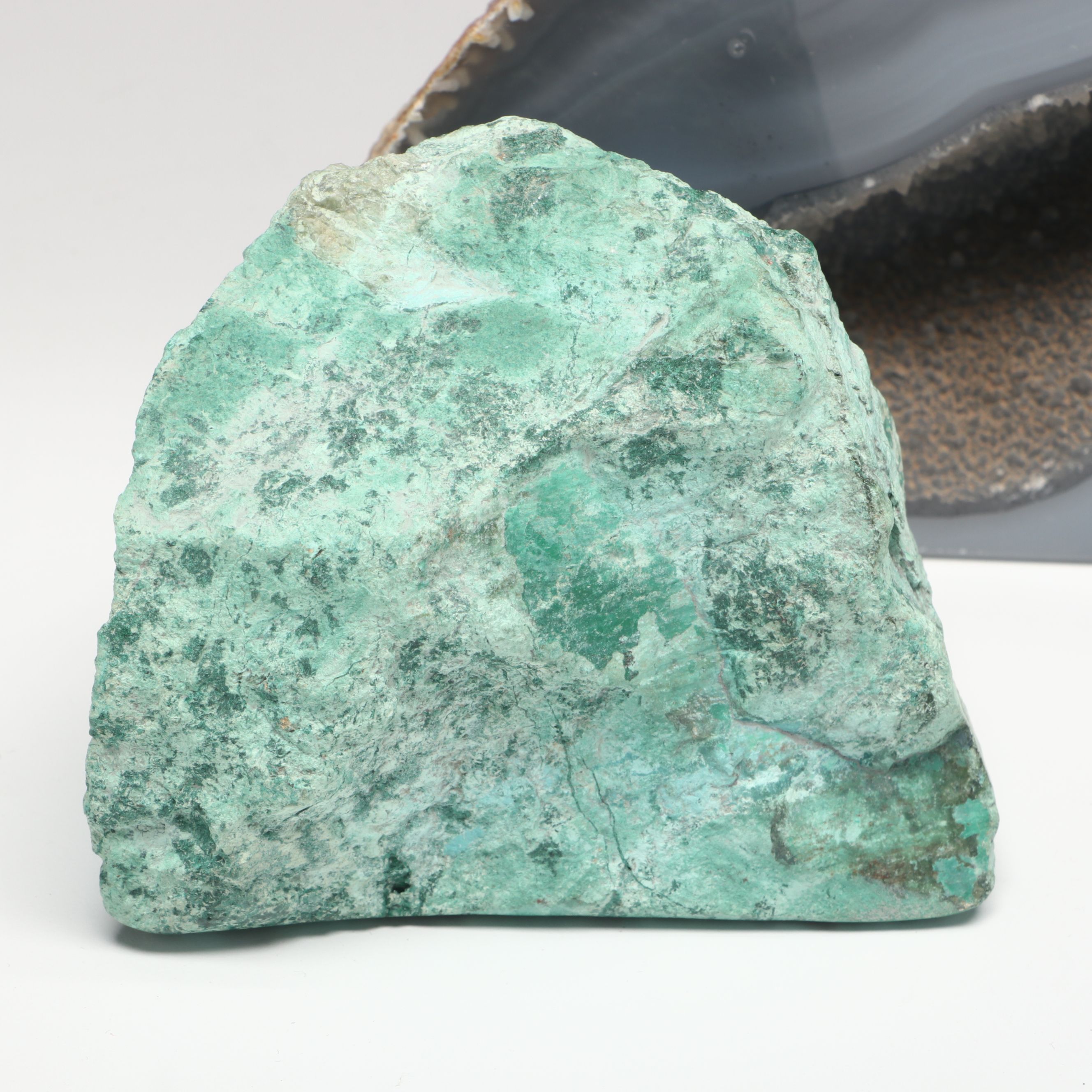 Gray Agate Geodes with Trilobite and More Mineral Specimens