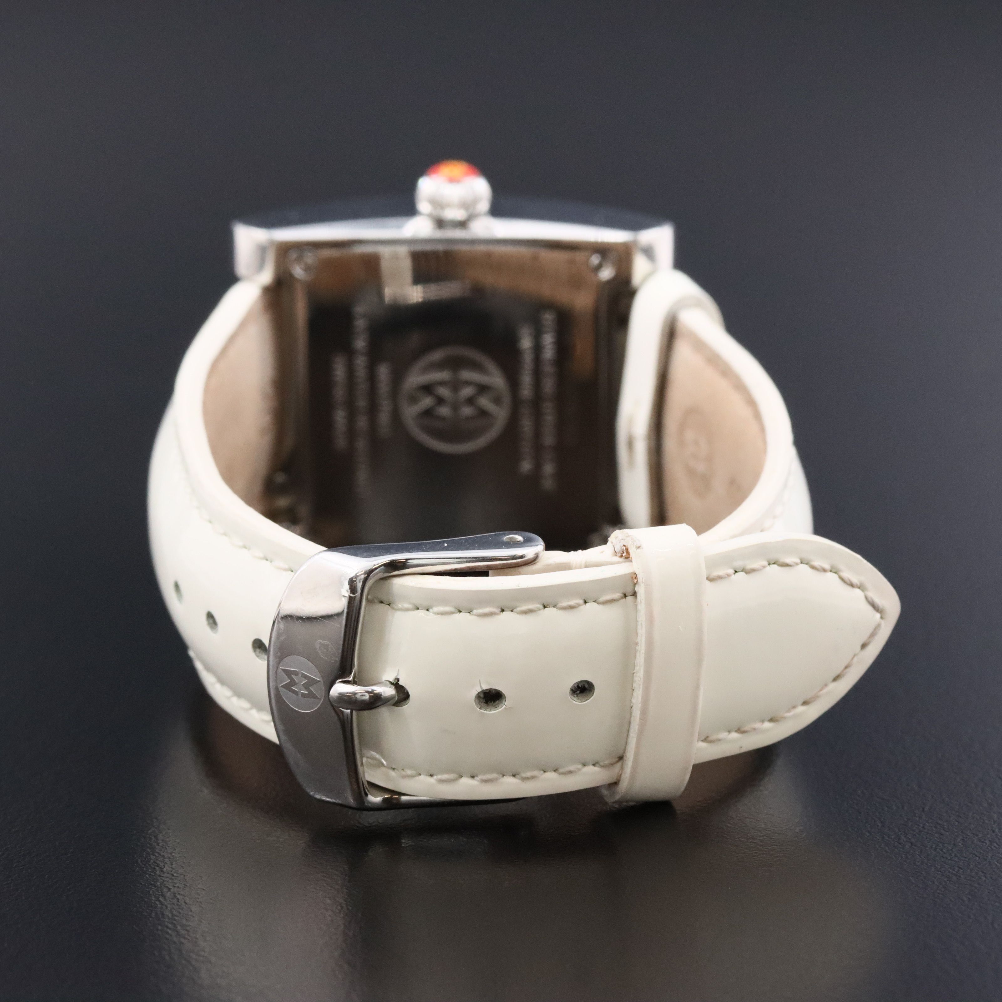 Michele MW2 Diamond Bezel Stainless Steel Swiss Quartz Watch # MW07B01