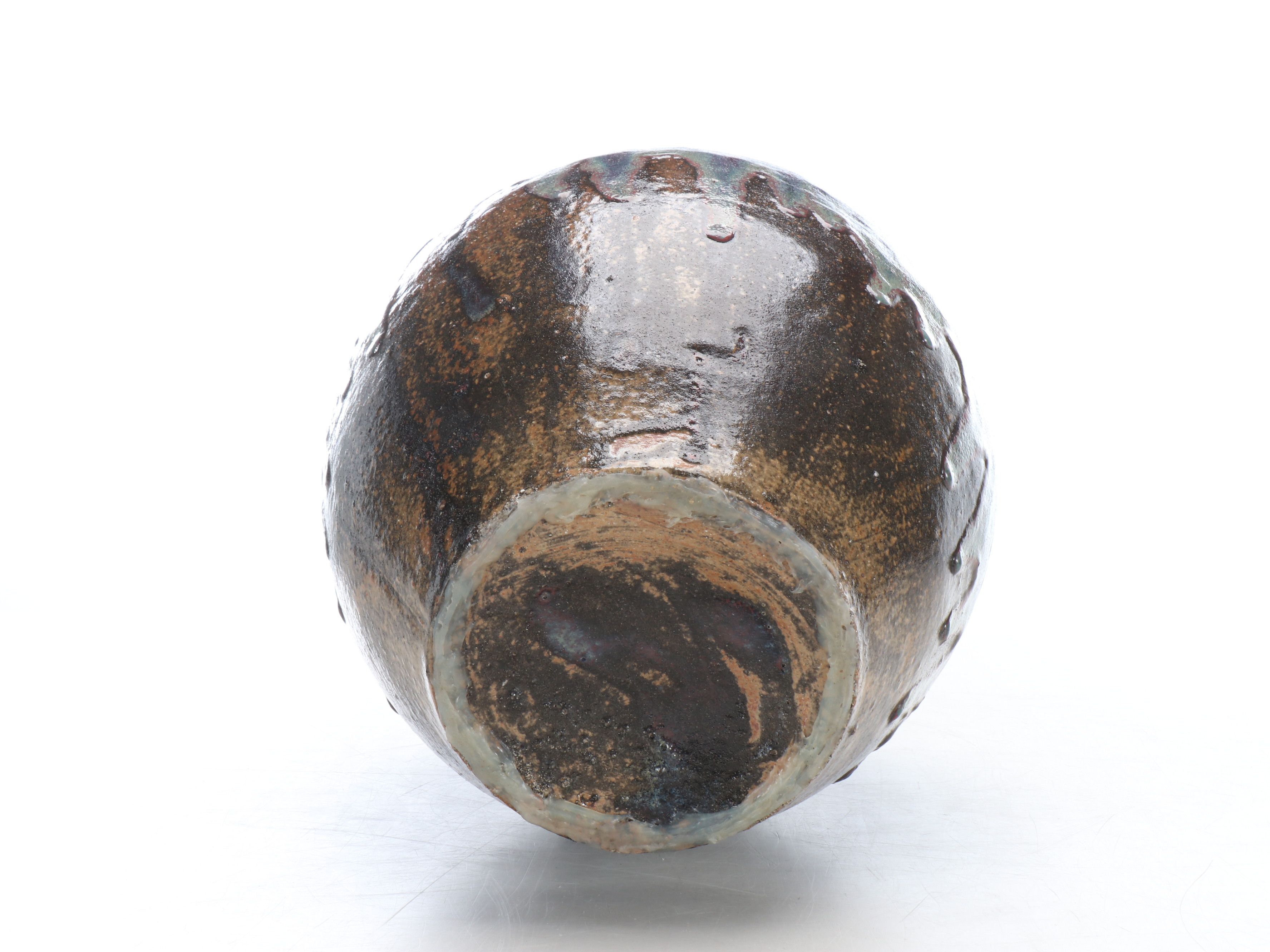 Cascade Glaze Art Pottery Stone Planter Pot