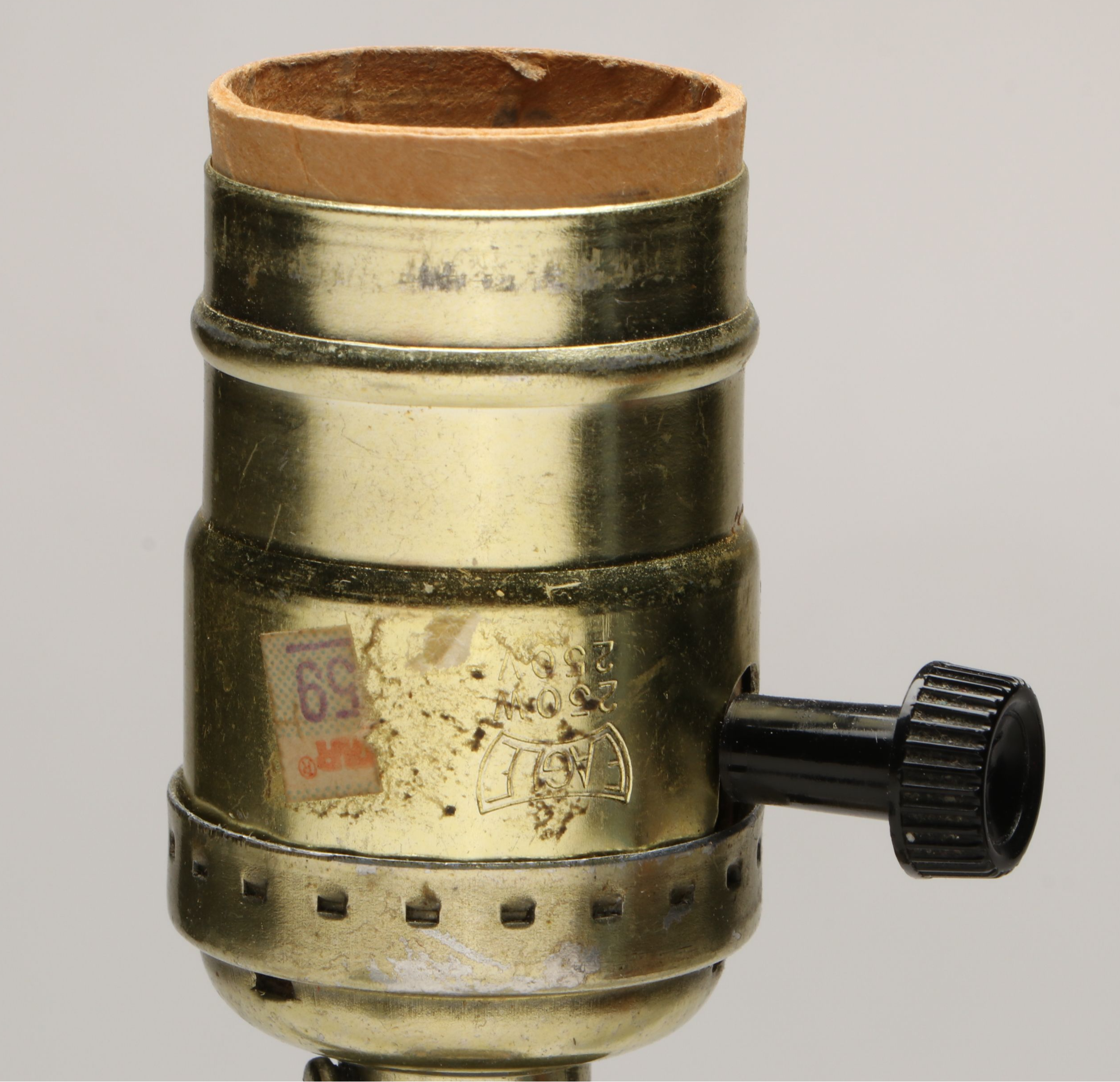 Brass Candlestick Table Lamp with Other Rustic Home Décor