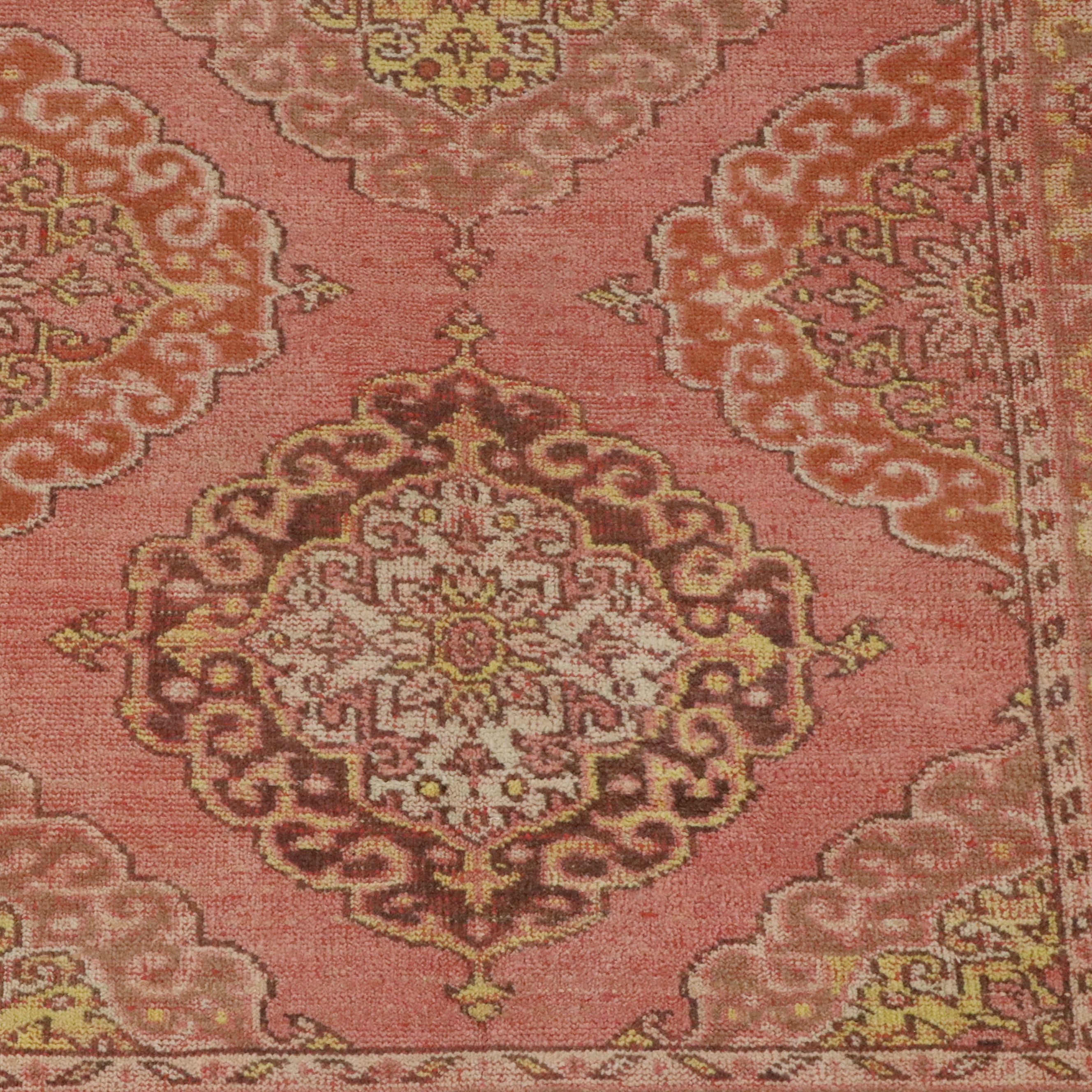 4'10 x 13'3 Hand-Knotted Turkish Oushak Long Rug
