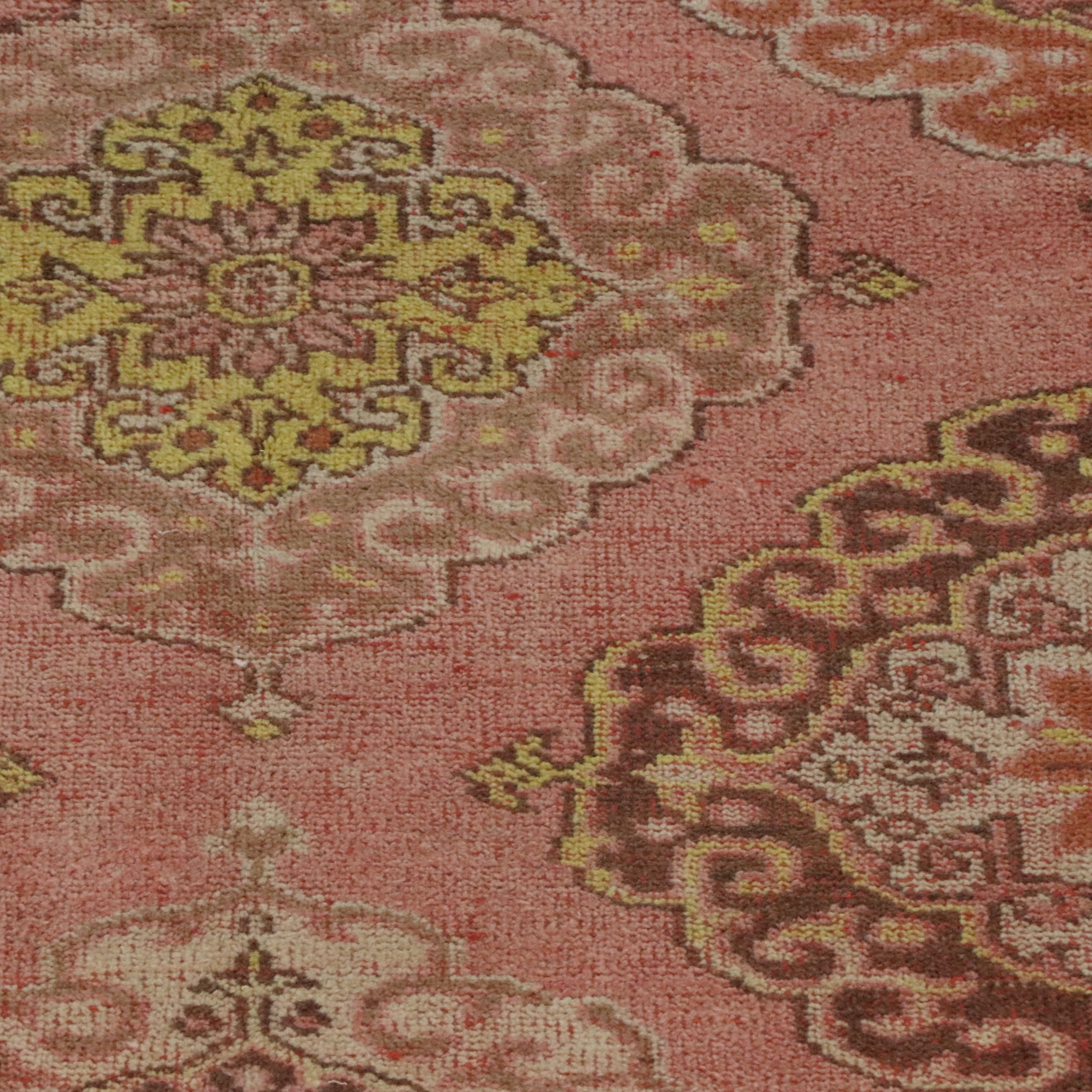 4'10 x 13'3 Hand-Knotted Turkish Oushak Long Rug
