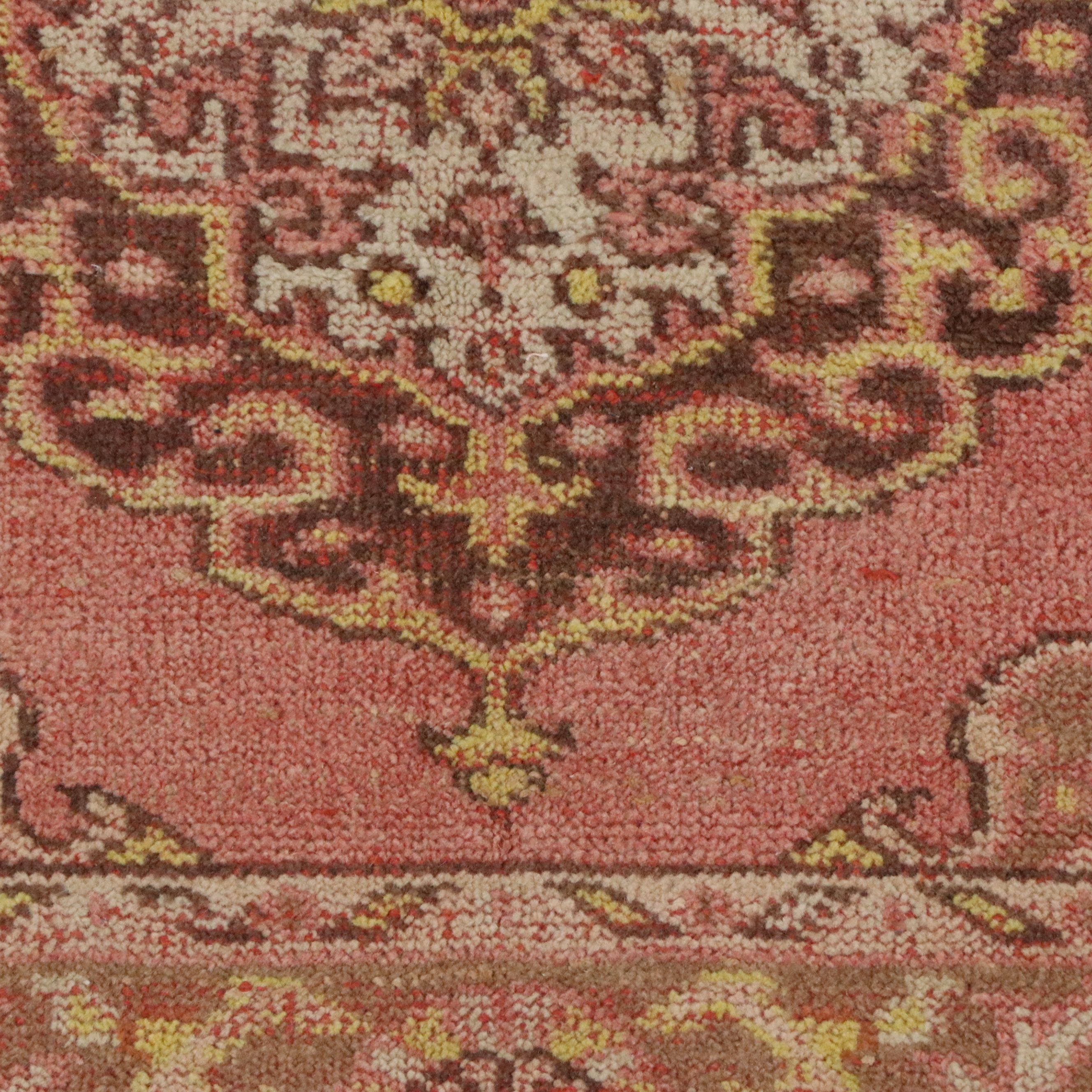 4'10 x 13'3 Hand-Knotted Turkish Oushak Long Rug