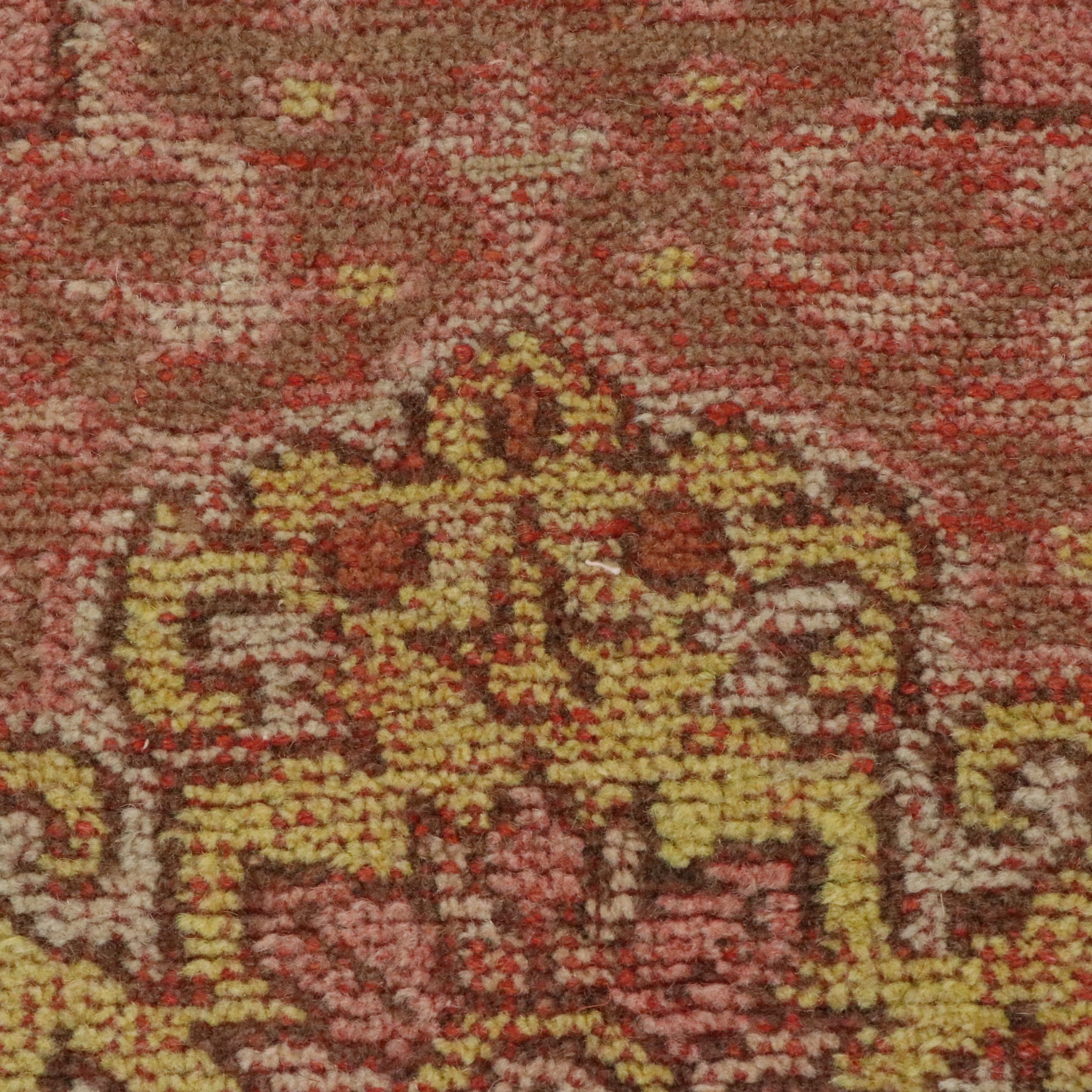 4'10 x 13'3 Hand-Knotted Turkish Oushak Long Rug