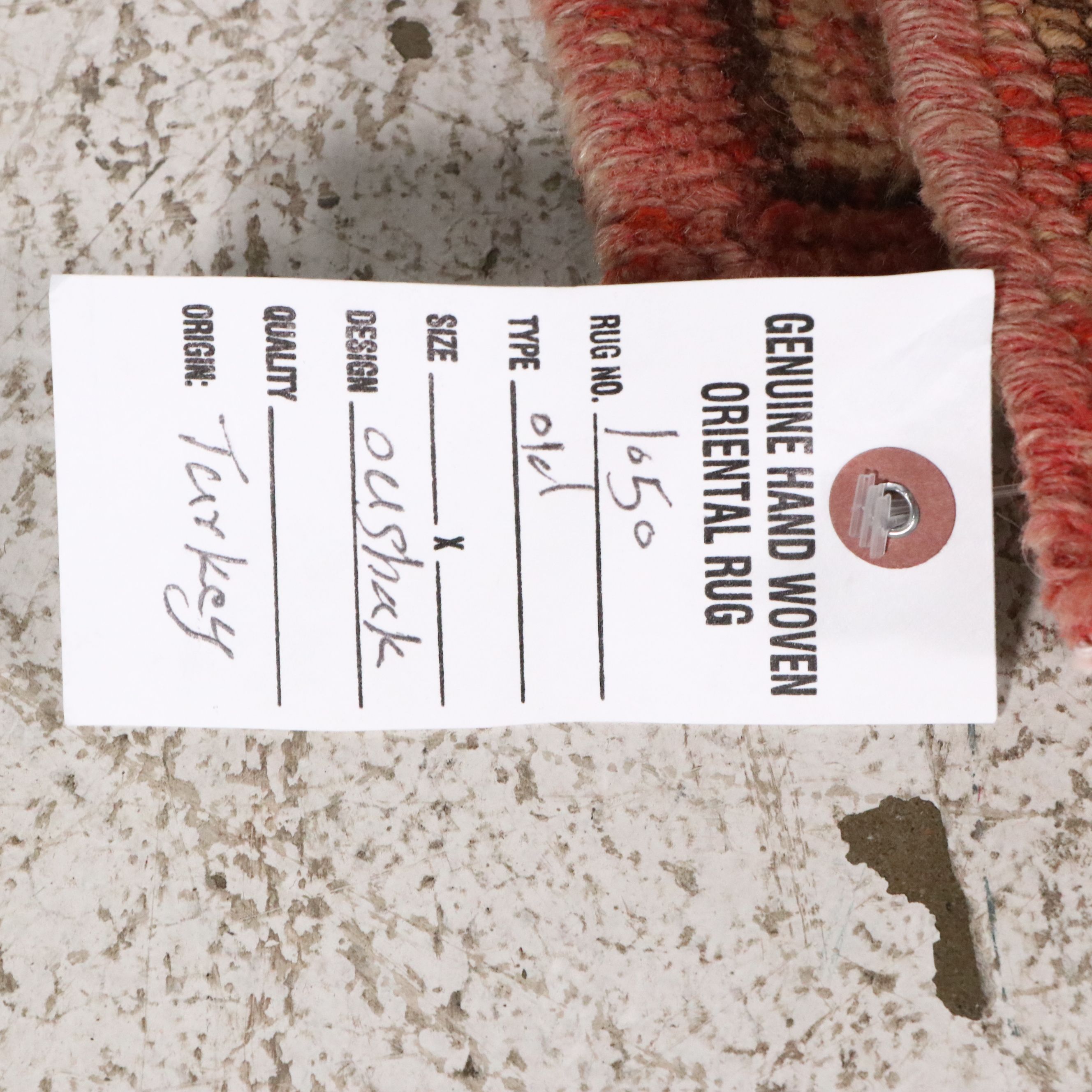 4'10 x 13'3 Hand-Knotted Turkish Oushak Long Rug