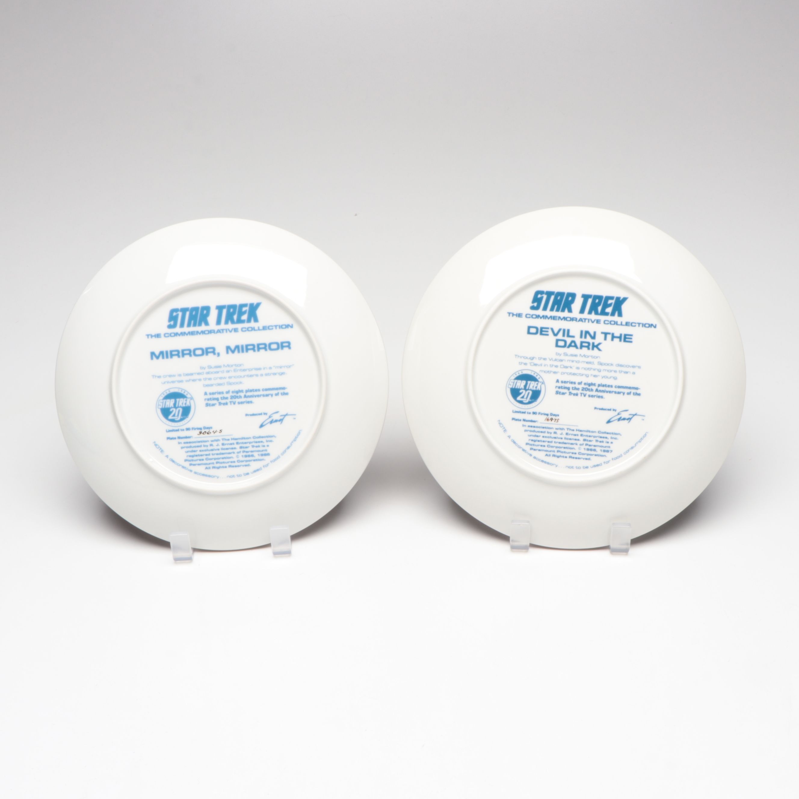 "Star Trek" The Commemorative Collection and More Plates